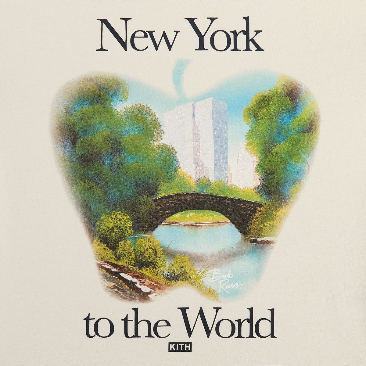 Kith Kith for Bob Ross New York to the World Vintage Tee Sandrift Size US XL / EU 56 / 4 - 2 Thumbnail