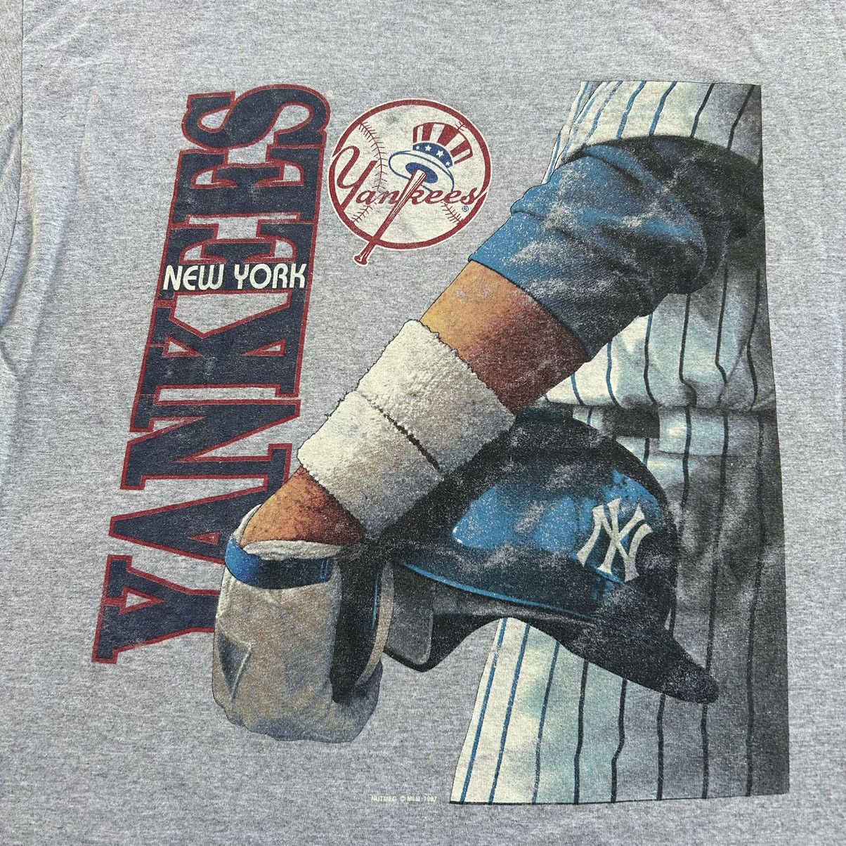 MLB Vintage 90s New York Yankees MLB Nutmeg Mills Baseball Shirt Size US XXL / EU 58 / 5 - 3 Thumbnail
