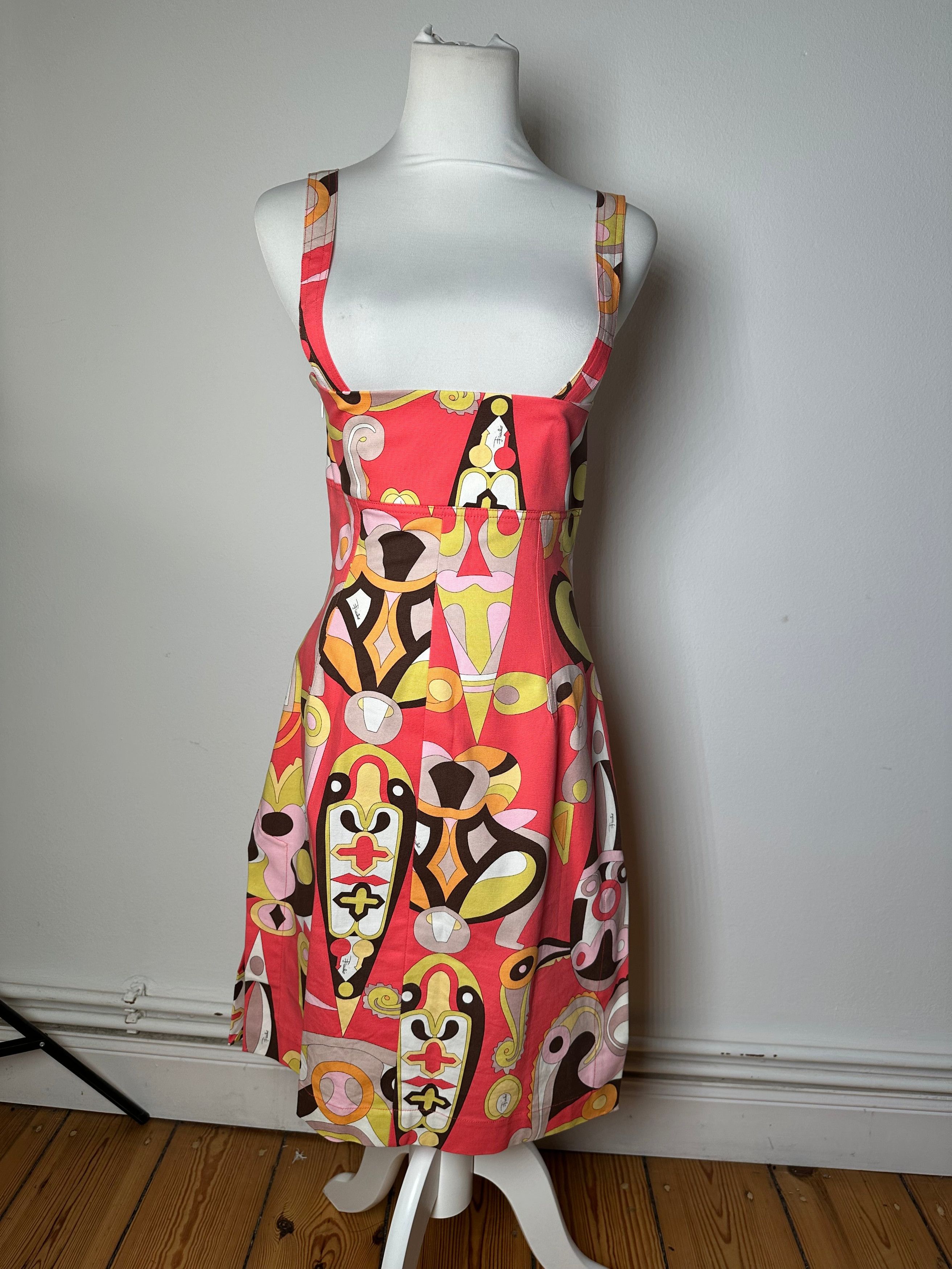 Emilio Pucci Vintage Abstract Dress Size M / US 6-8 / IT 42-44 - 1 Thumbnail
