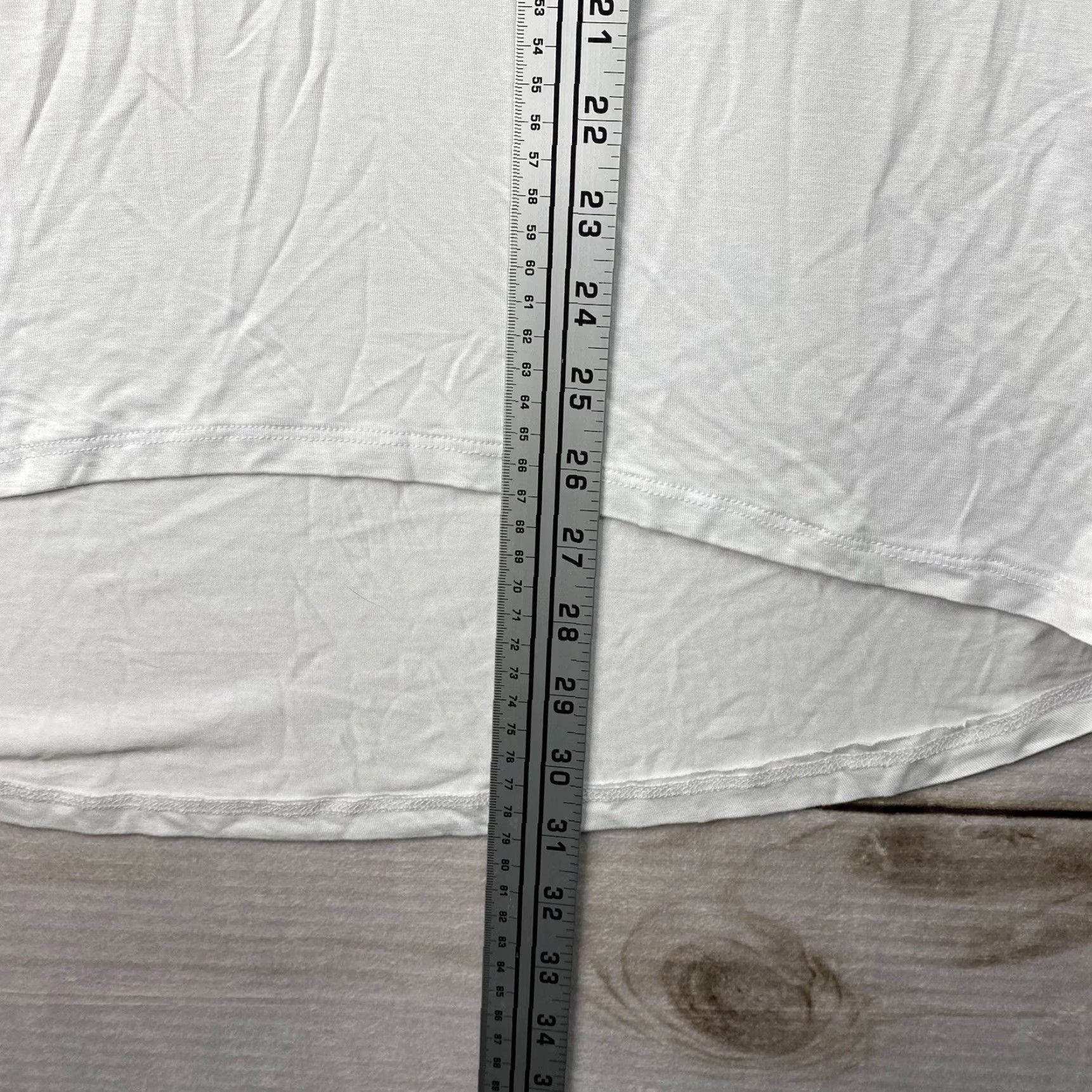 Vintage Cable & Gauge Top Womens XL Sleeveless White V-Neck High Low Hem Stretch NWT Shirt Size XL / US 12-14 / IT 48-50 - 4 Thumbnail