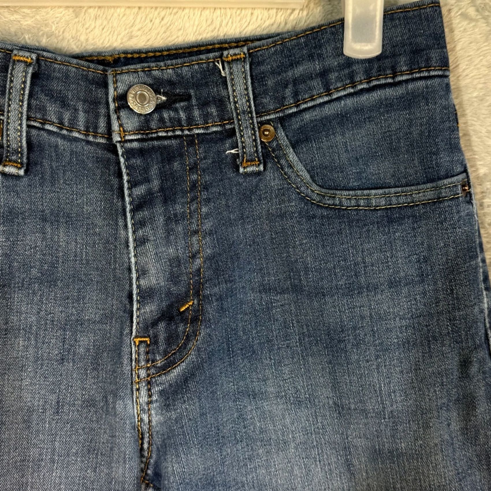 Levi's VINTAGE? Levi’s 511 Straight Leg Jeans 29x32 Blue Medium Wash Mens Regular 29 Blue Denim Stretch Slim Modern 511 Jeans Mens Jeans Cargo? Size US 29 - 4 Thumbnail
