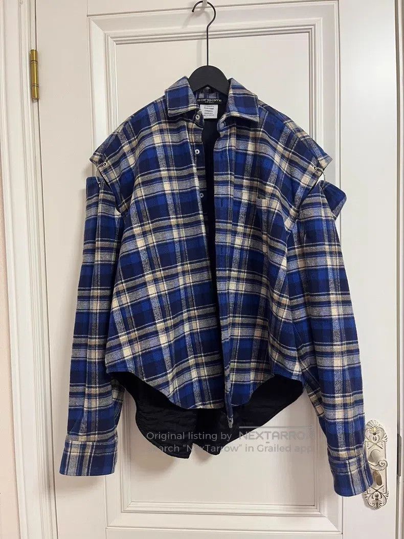 Vetements VETEMENTS Shoulder Pad Iron Ring Checkered Jacket Size US XS / EU 42 / 0 - 1 Thumbnail