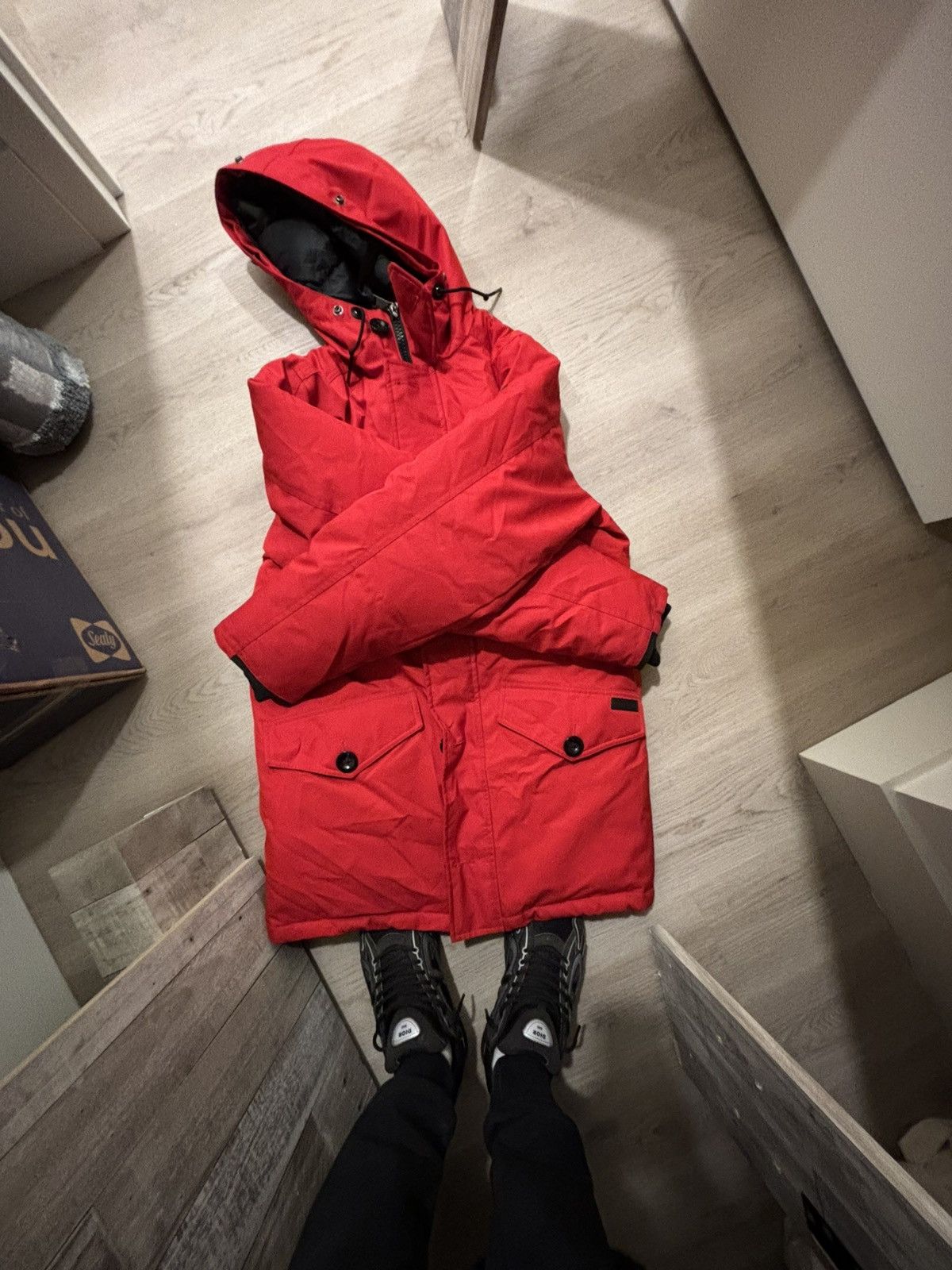 Polo Ralph Lauren Polo Ralph Lauren Red Down Parka Jacket Size S Size US S / EU 44-46 / 1 - 2 Thumbnail