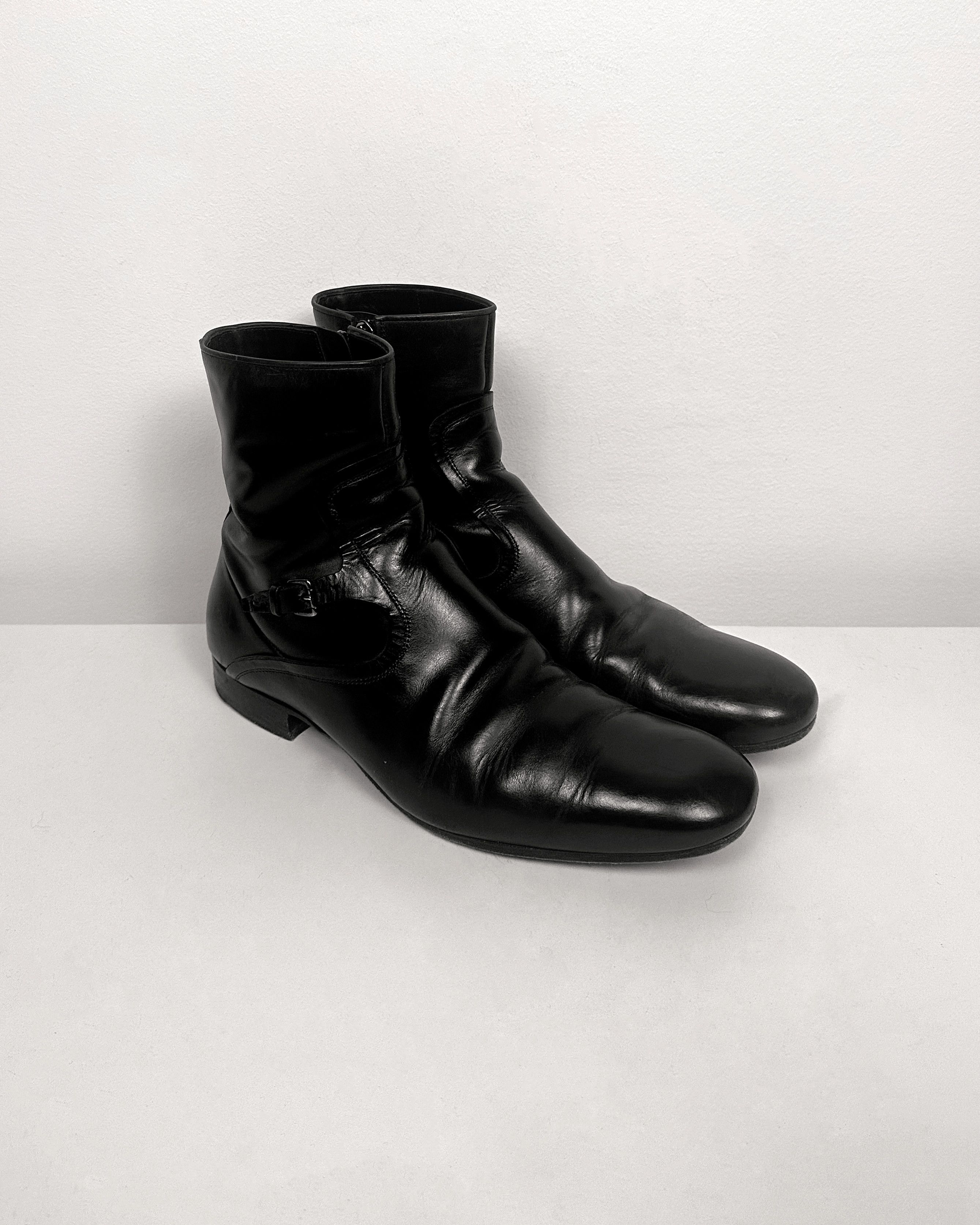 Yves Saint Laurent YvesSaintLaurent Military Buckle Boots by Tom Ford Size US 8 / EU 41 - 1 Thumbnail