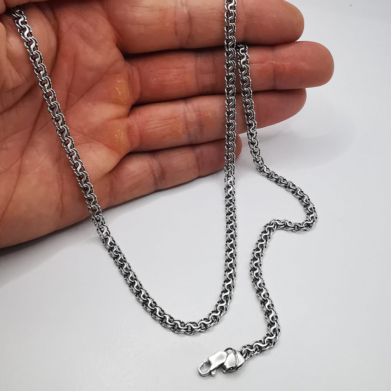 Sterling Silver Vintage Jewelry Chain,925 Sterling Silver,Signed 18,41g Size ONE SIZE - 6 Thumbnail