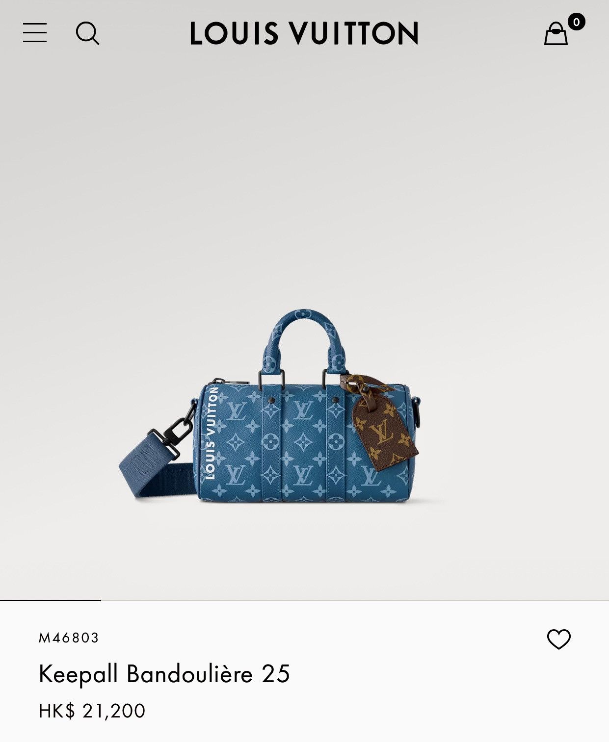 Louis Vuitton Louis Vuitton blue monogram keepall 25 bag Size ONE SIZE - 1 Thumbnail