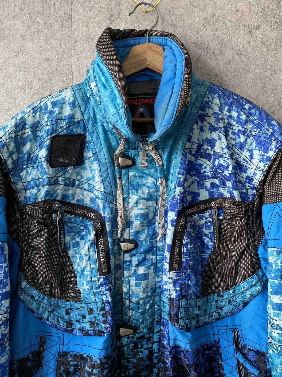90s salomon soft shell jacket Vintage Salomon Ski Jacket Zipper