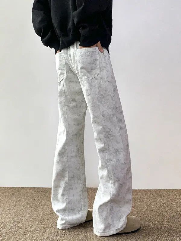 Japanese Brand Retro loose slightly flared wide leg jeans Size US 32 / EU 48 - 6 Thumbnail