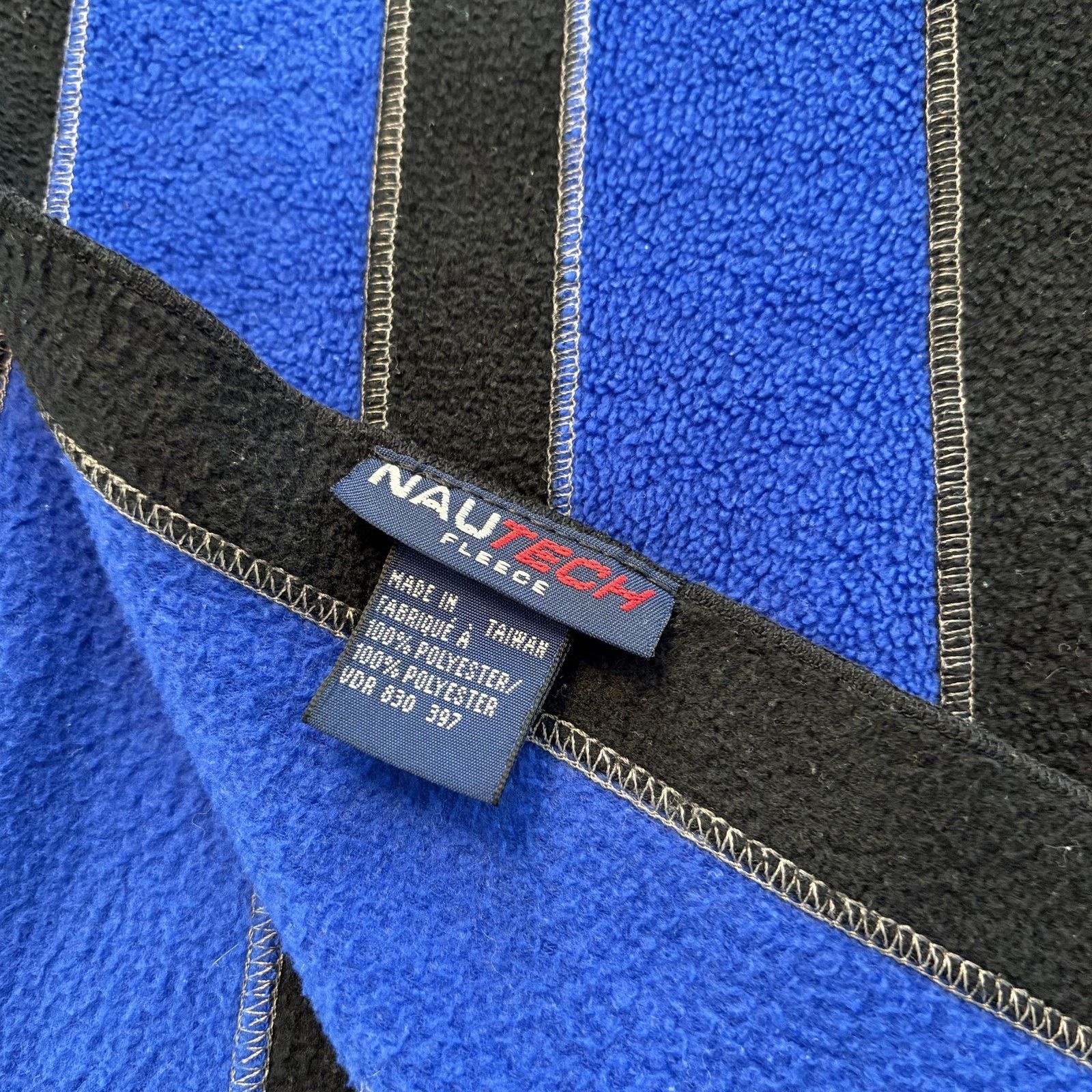 Nautica Nautech Fleece Scarf Mens Stripe Logo Winter Cold Weather Size ONE SIZE - 4 Thumbnail