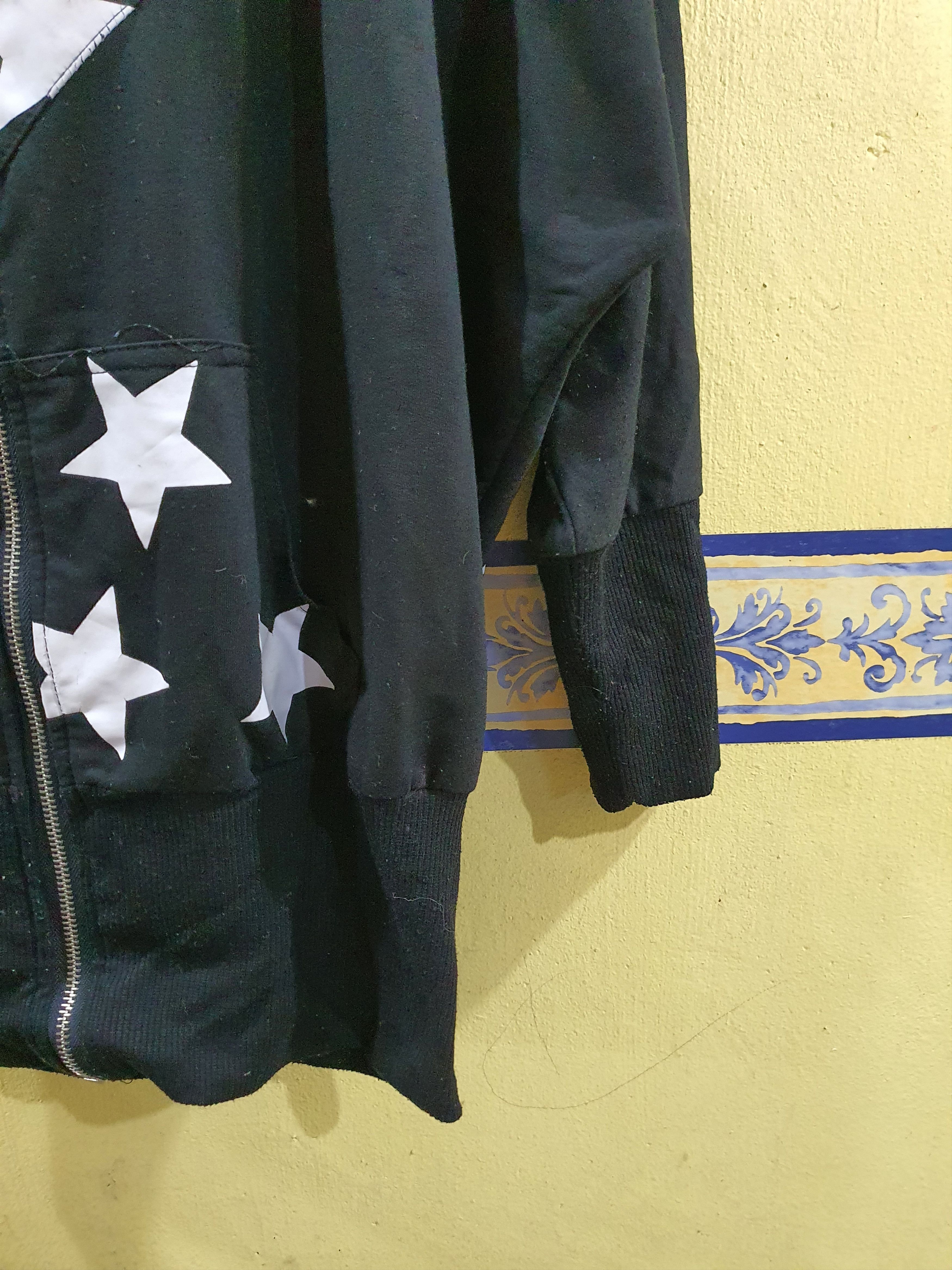 Vintage Acdc Rag STA Pattern Full Zip in black with white stars Size XL / US 12-14 / IT 48-50 - 6 Thumbnail