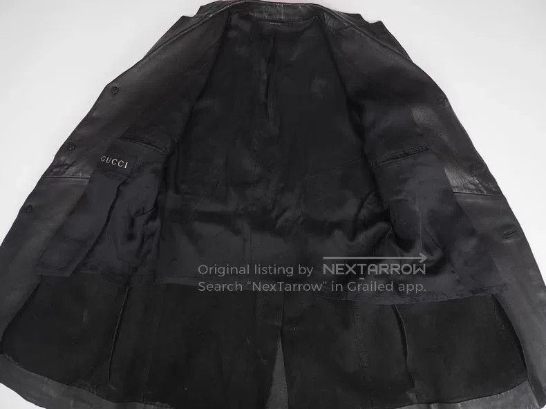 Gucci Guicci Black Leather Jacket Size US M / EU 48-50 / 2 - 5 Thumbnail