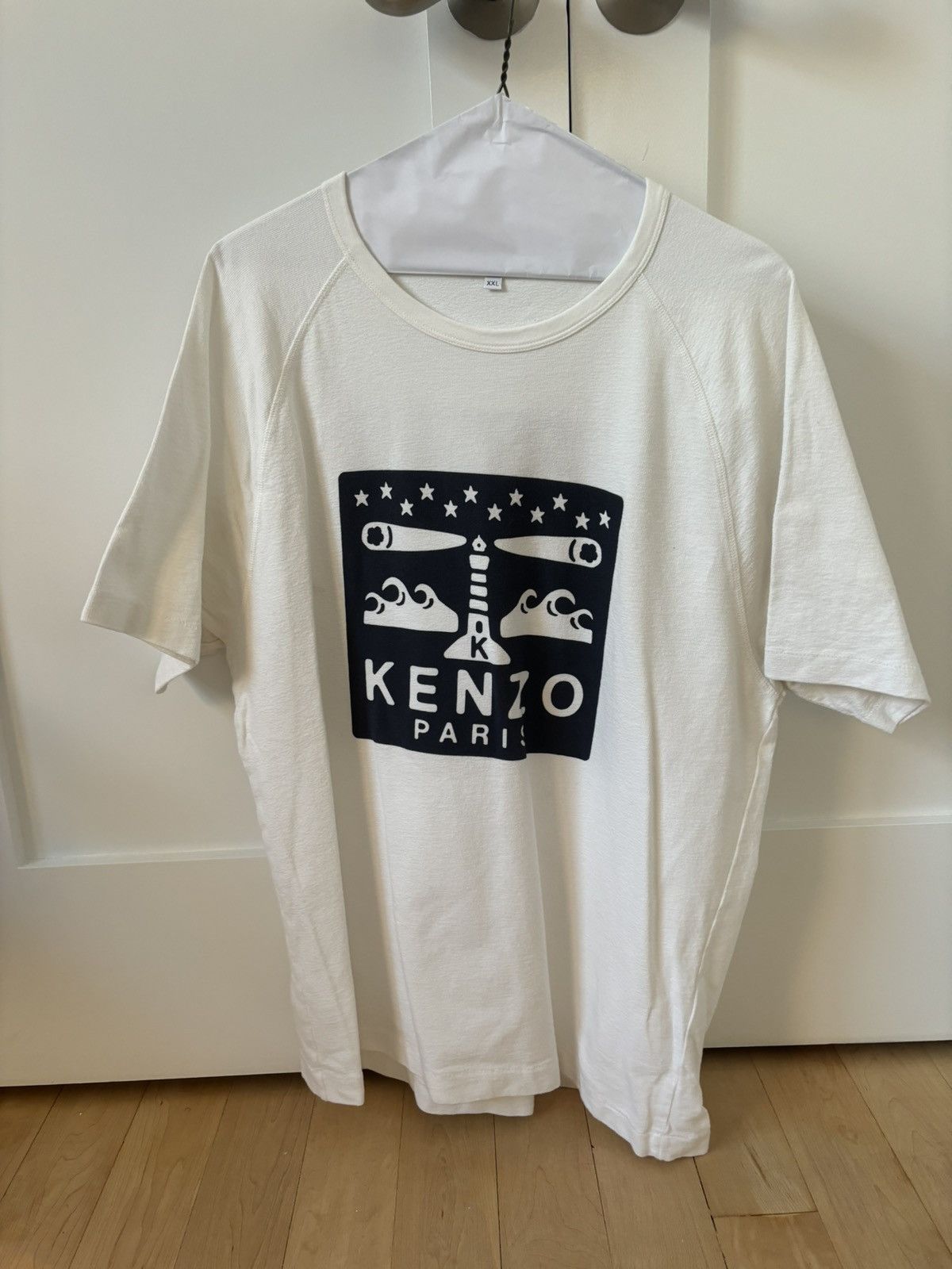 Kenzo White Kenzo Shirt Size US L / EU 52-54 / 3 - 1 Thumbnail