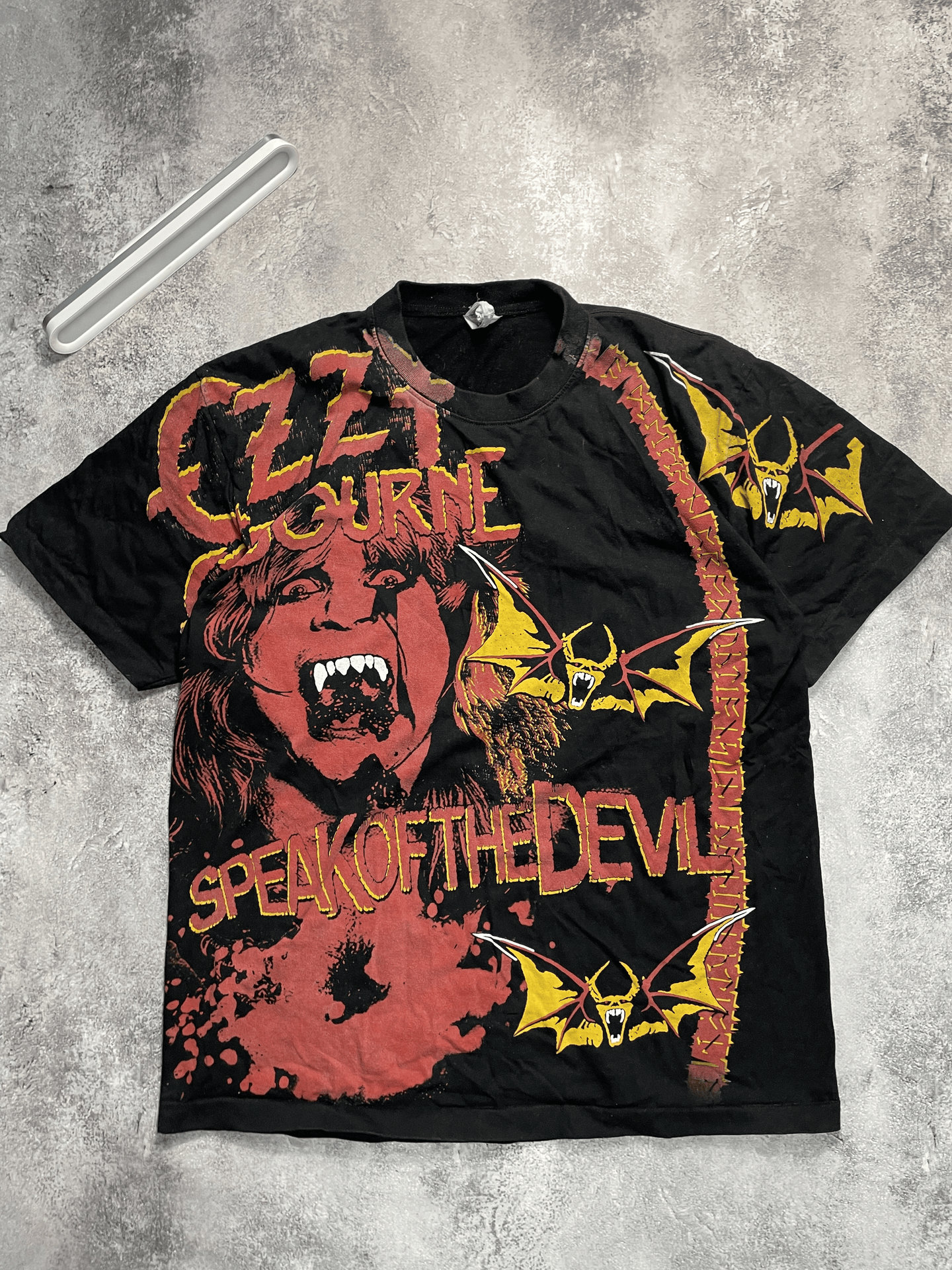 Vtg Ozzy Osbourne Single Stitch Faded Band Tee