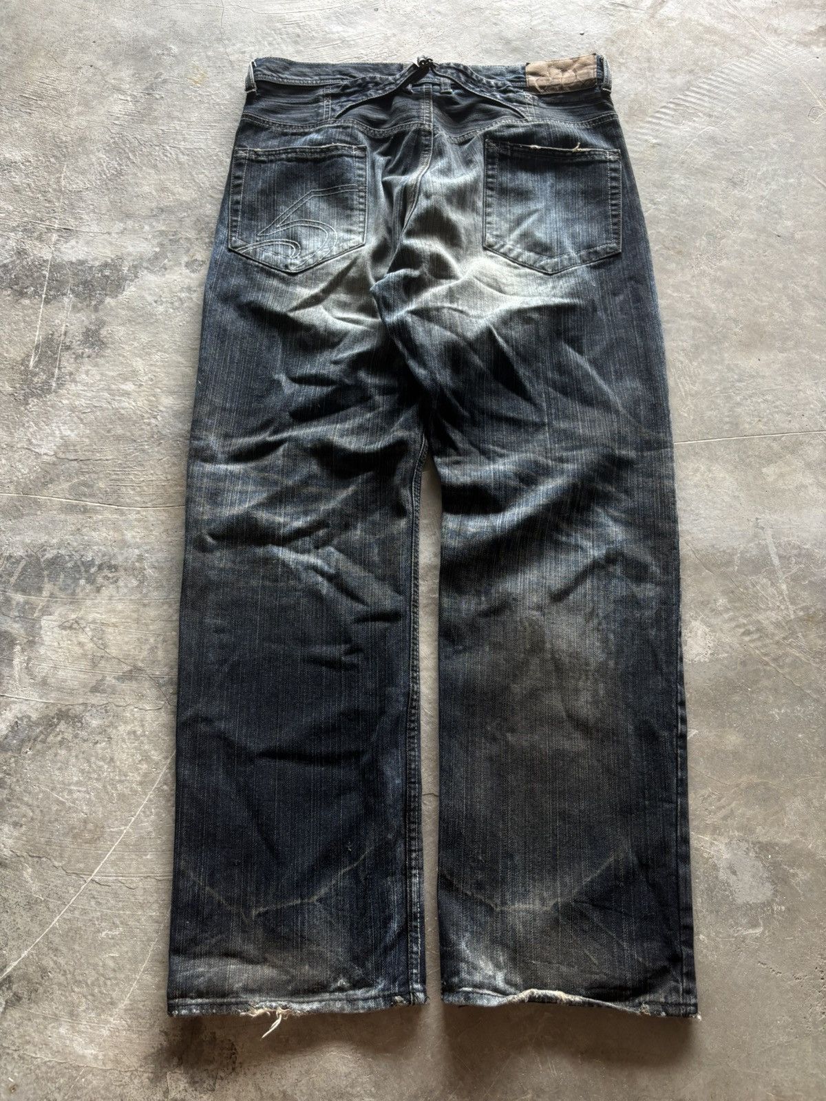 If Six Was Nine DESTROY BABYLON japanese jeans oil muddy rust wash punk goth Size US 34 / EU 50 - 12 Thumbnail