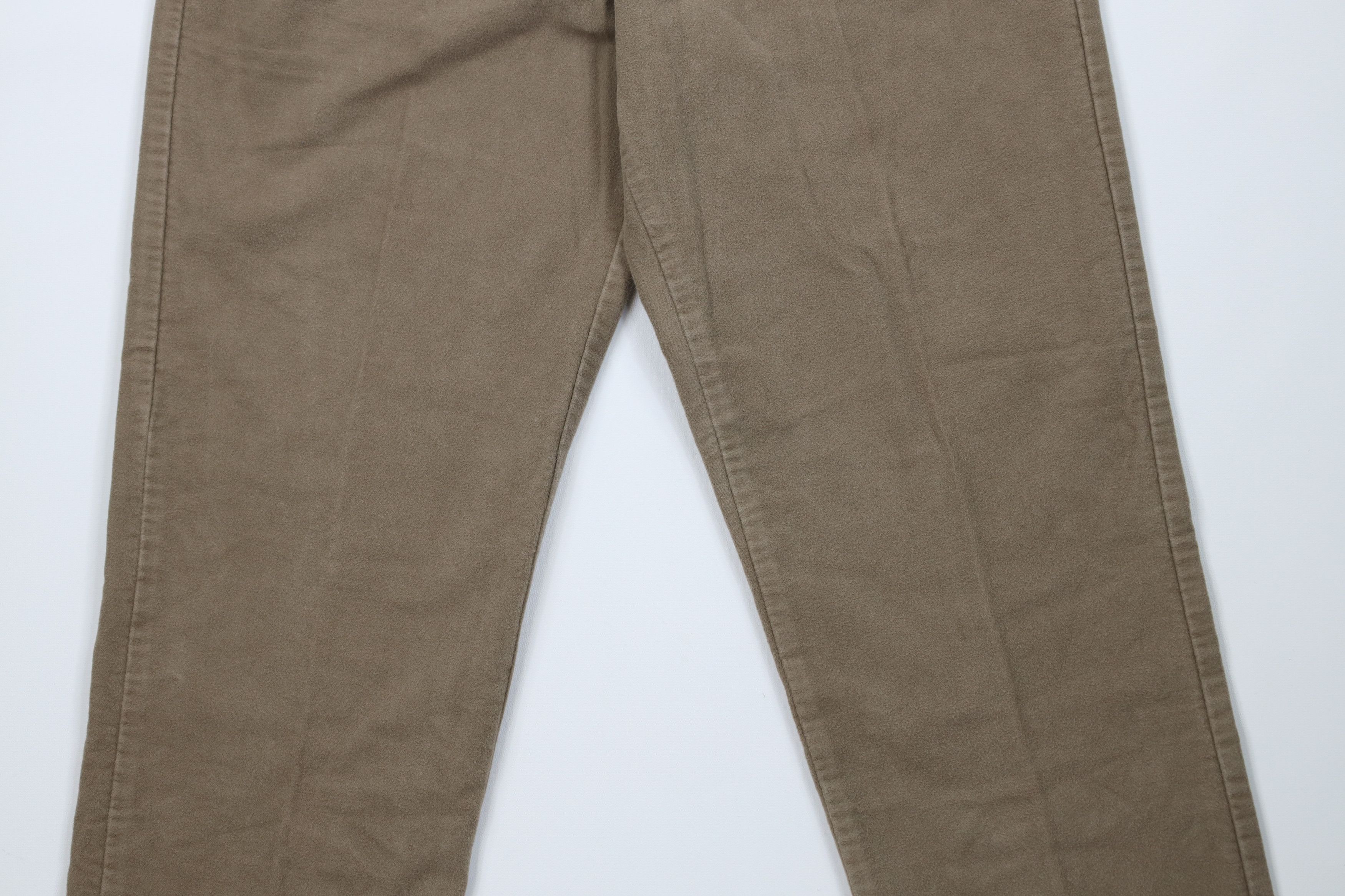 Eddie Bauer Vintage 90s Eddie Bauer Chamois Cloth Moleskin Chino Pants Size US 32 / EU 48 - 3 Thumbnail
