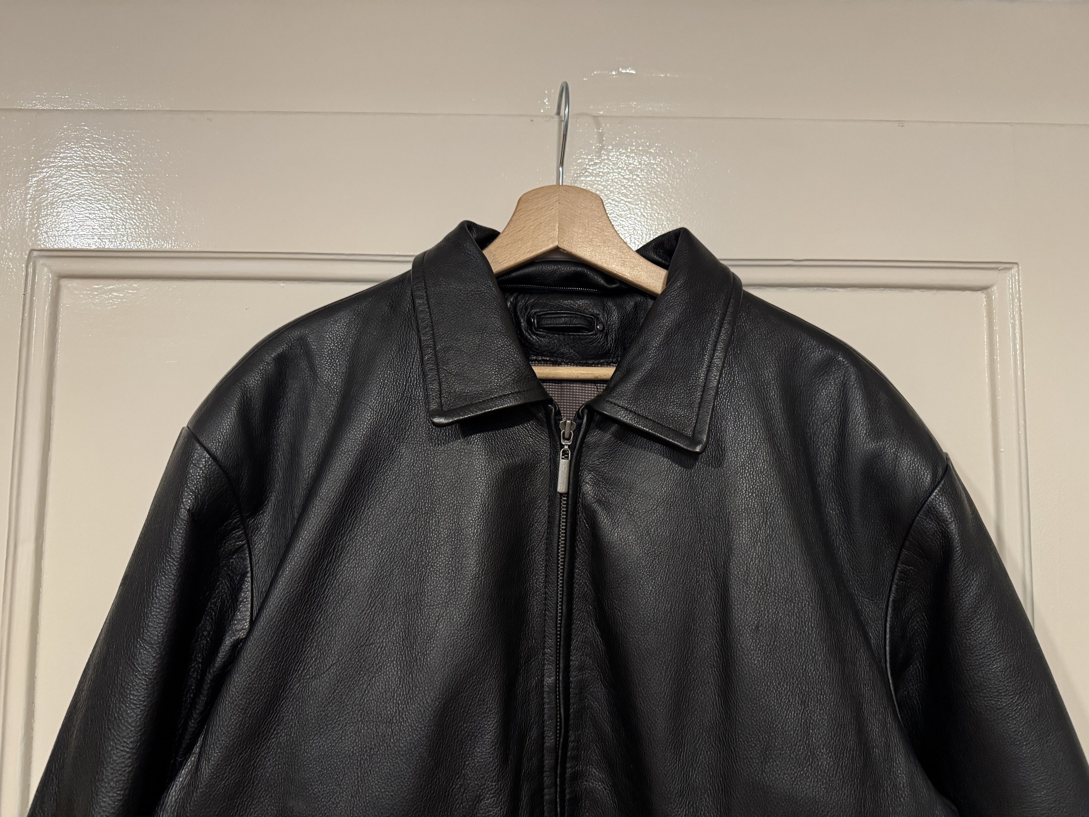 Vintage Leather jacket vintage black L Size US L / EU 52-54 / 3 - 2 Thumbnail