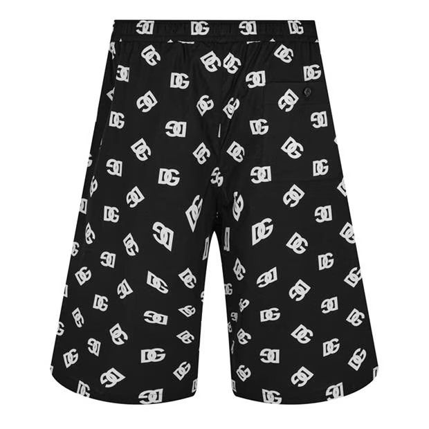 image of Dolce Gabbana O1G2R1Mq0324 Shorts In Black & White in Black/White, Men's (Size 30)