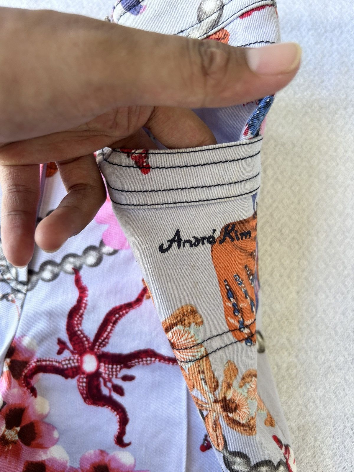 Japanese Brand Andre kim japanese flowers pants archive Ifsix lgb styled Size US 32 / EU 48 - 5 Thumbnail