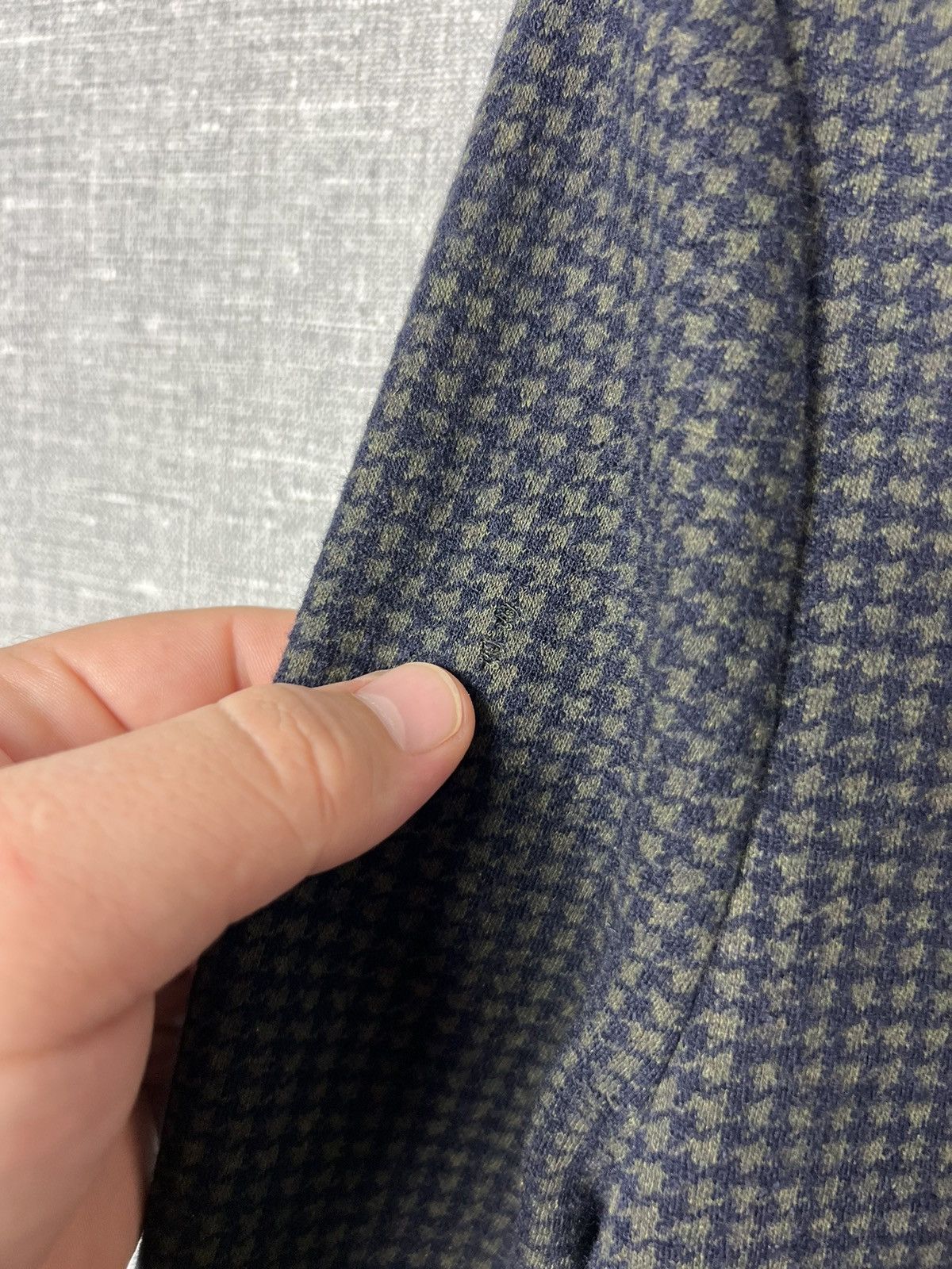 Harris Wharf London Harris Wharf London Moleskin Houndstooth Soft Blazer Jacket Size 38R - 11 Thumbnail