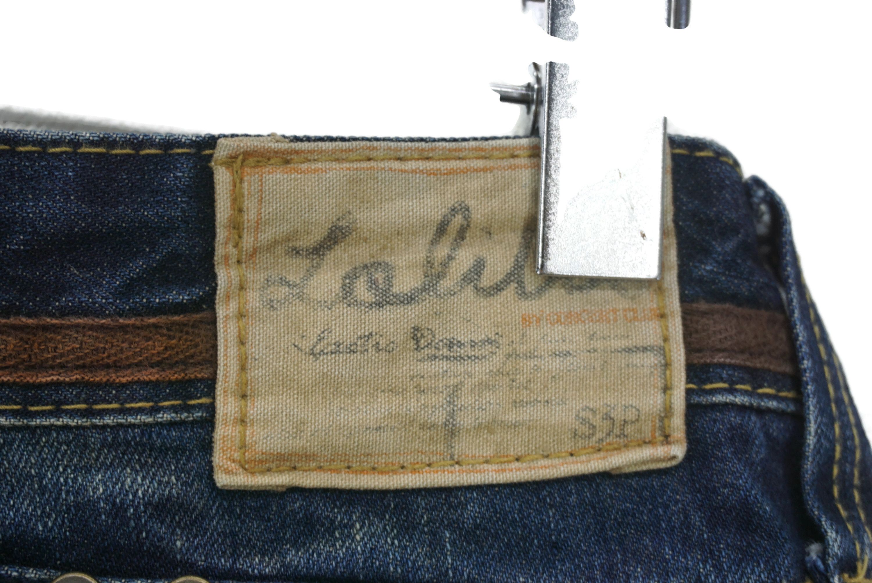 Japanese Brand LOLITA Jeans Size 29 fit W32xL33.5 Multi Zipper Baker Denim Size 29" - 8 Thumbnail