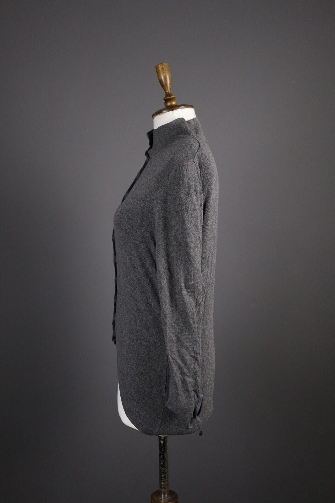 Designer Elisa Cavaletti Italy Gray Cardigan Sweater Size 42 Size M / US 6-8 / IT 42-44 - 4 Thumbnail