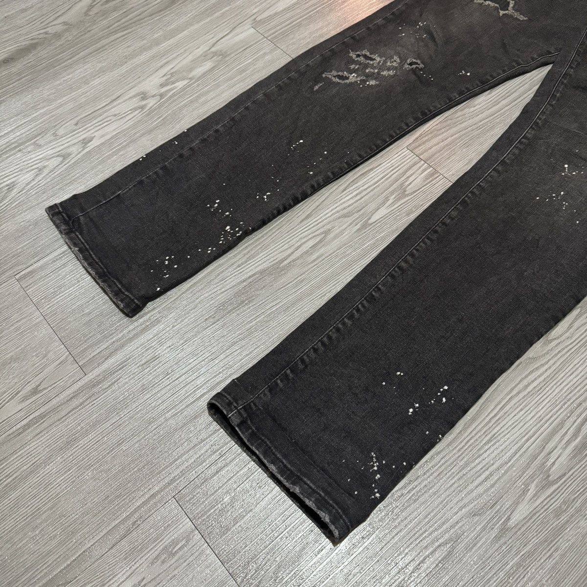 Marcelo Burlon Marcelo Burlon Splater Distressed Slim Jeans Size US 34 / EU 50 - 3 Thumbnail