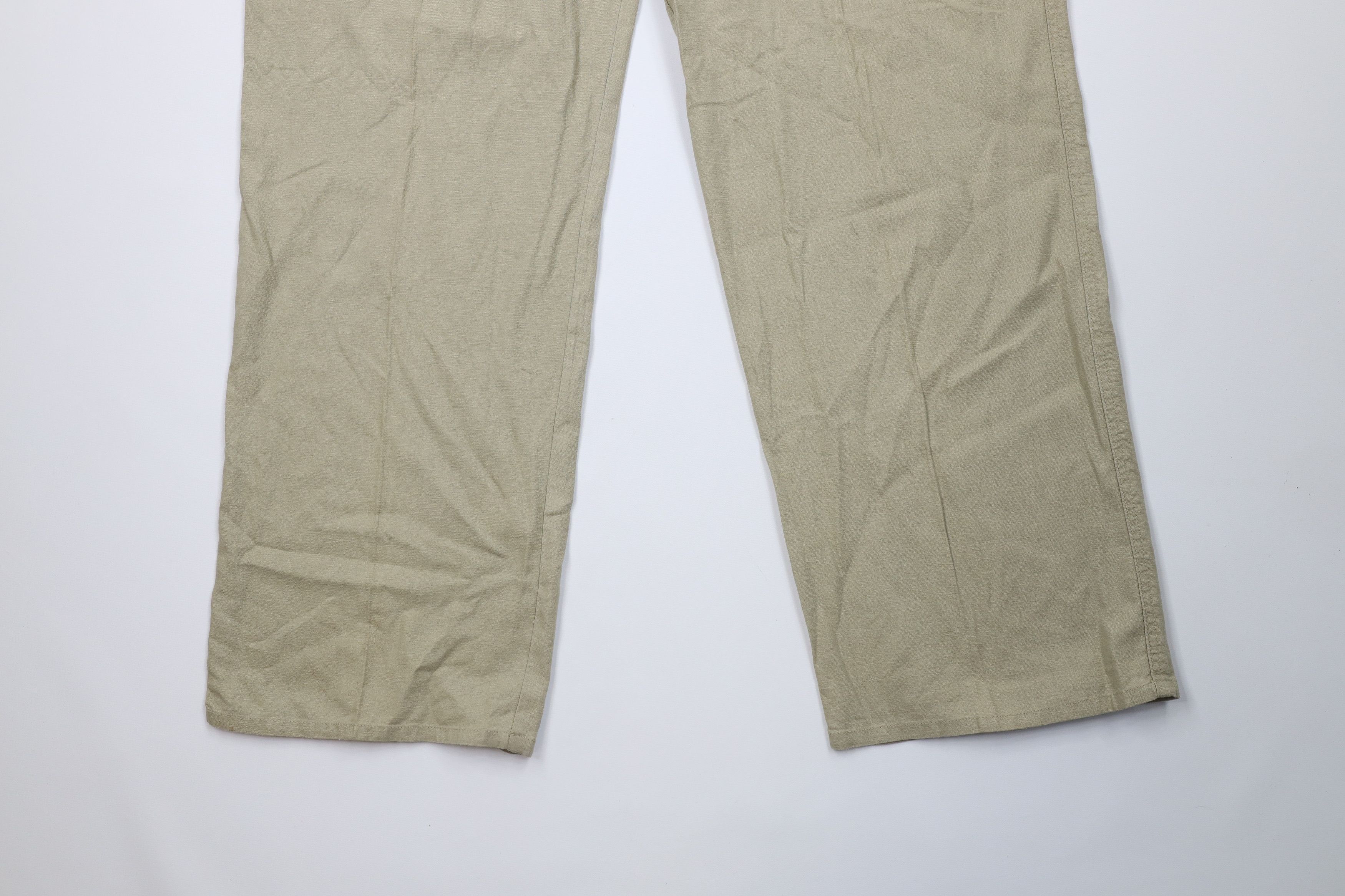 Enyce Vintage 90s Y2K Enyce Baggy Linen Blend Wide Leg Pants Size US 42 / EU 58 - 4 Thumbnail