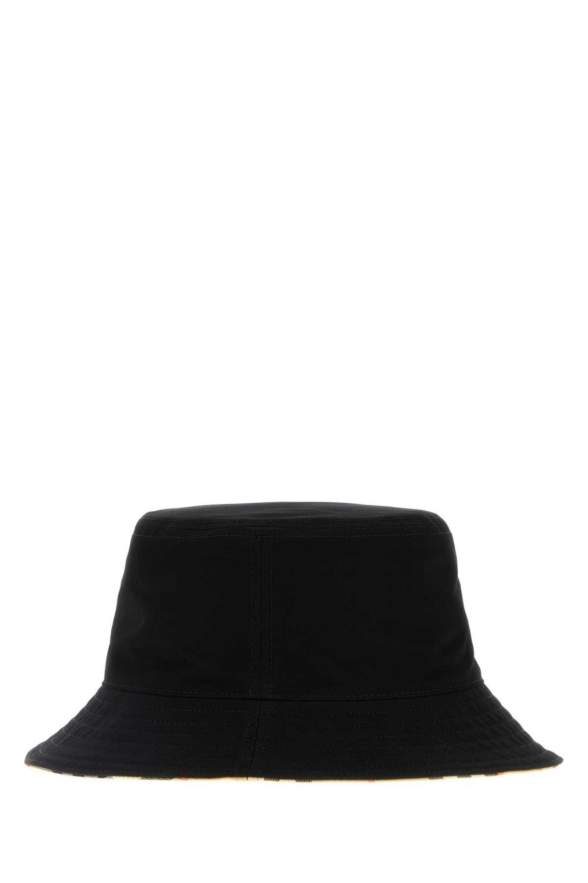 Burberry Black Gabardine Bucket Hat Size ONE SIZE - 1 Thumbnail