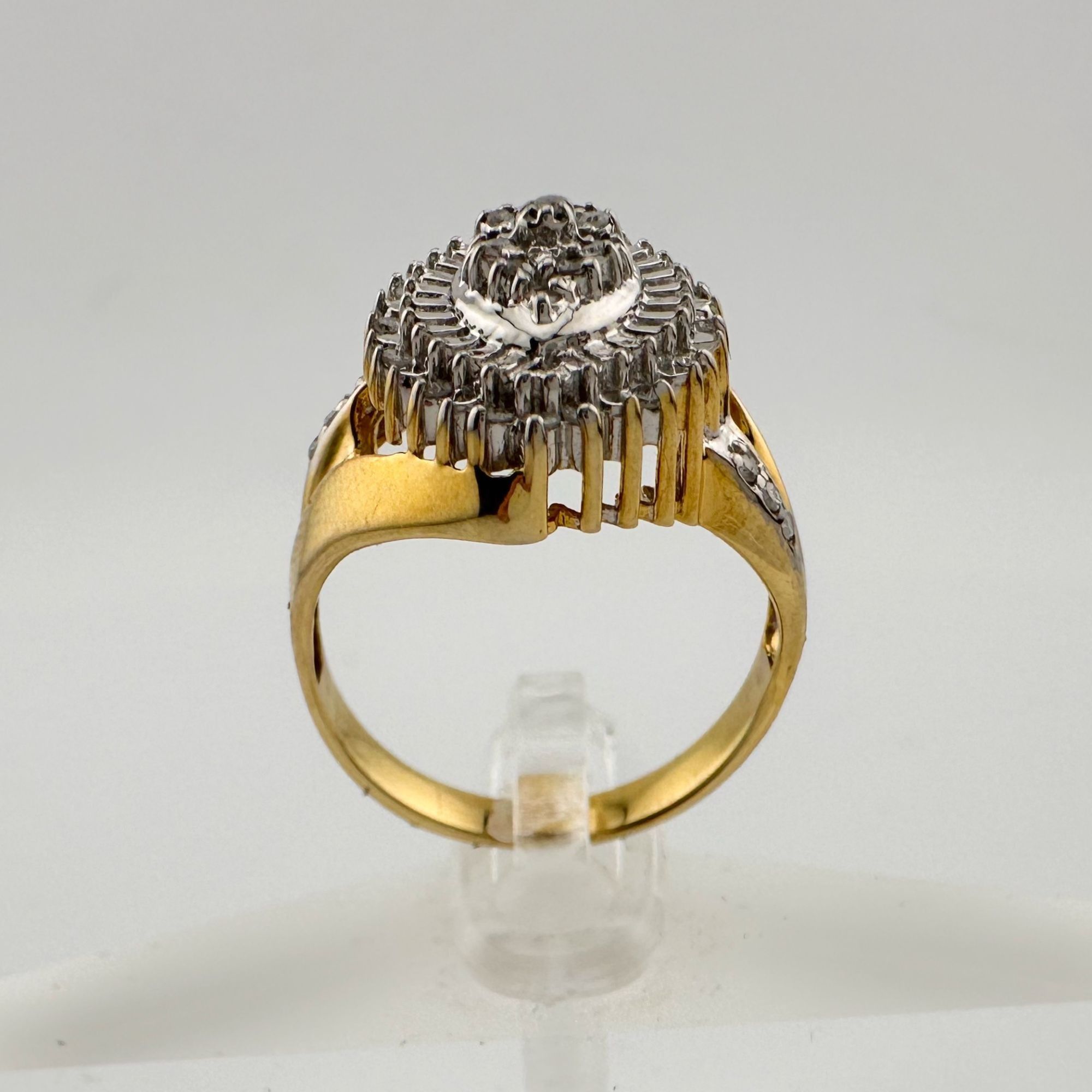 Other Marquise Cut 1/2 Carat Diamond Ring - Gold Plated Silver Size ONE SIZE - 8 Thumbnail