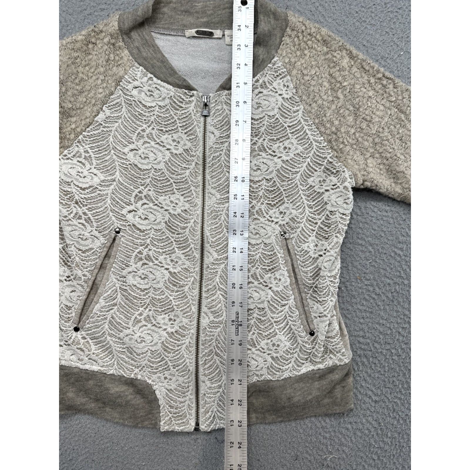Miss Me Miss Me Cardigan Sweater Women Lace Full Zip Size L Multicolor Crochet 90s? Size L / US 10 / IT 46 - 6 Thumbnail