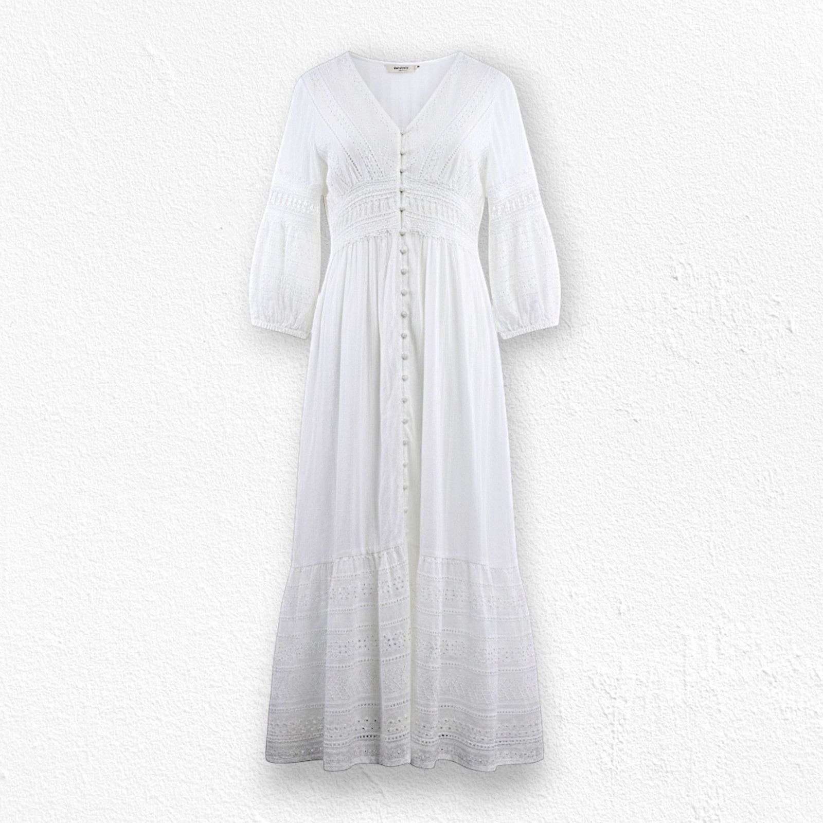 plunging neckline cocktail dress Short backless ivory dress with plunging neckline  Summer elegance   Misciano