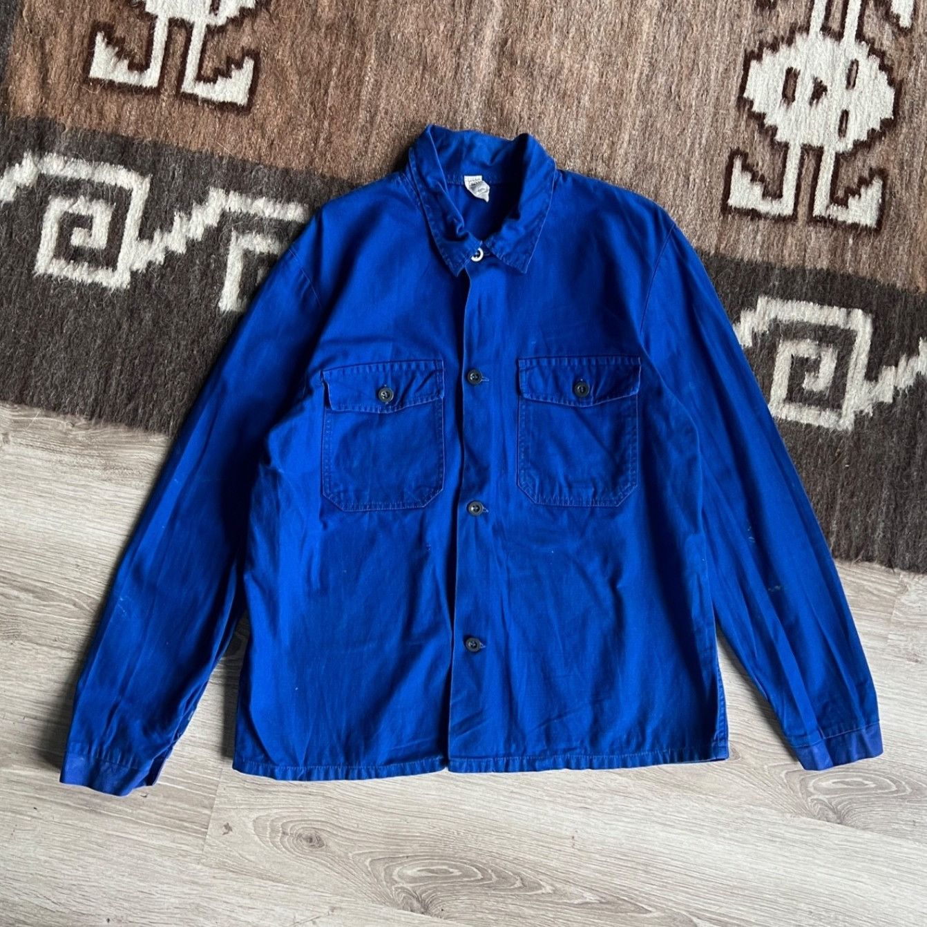 Vintage Vintage French Workwear Sanfor Chore Jacket 9757AC Size US M / EU 48-50 / 2 - 1 Thumbnail