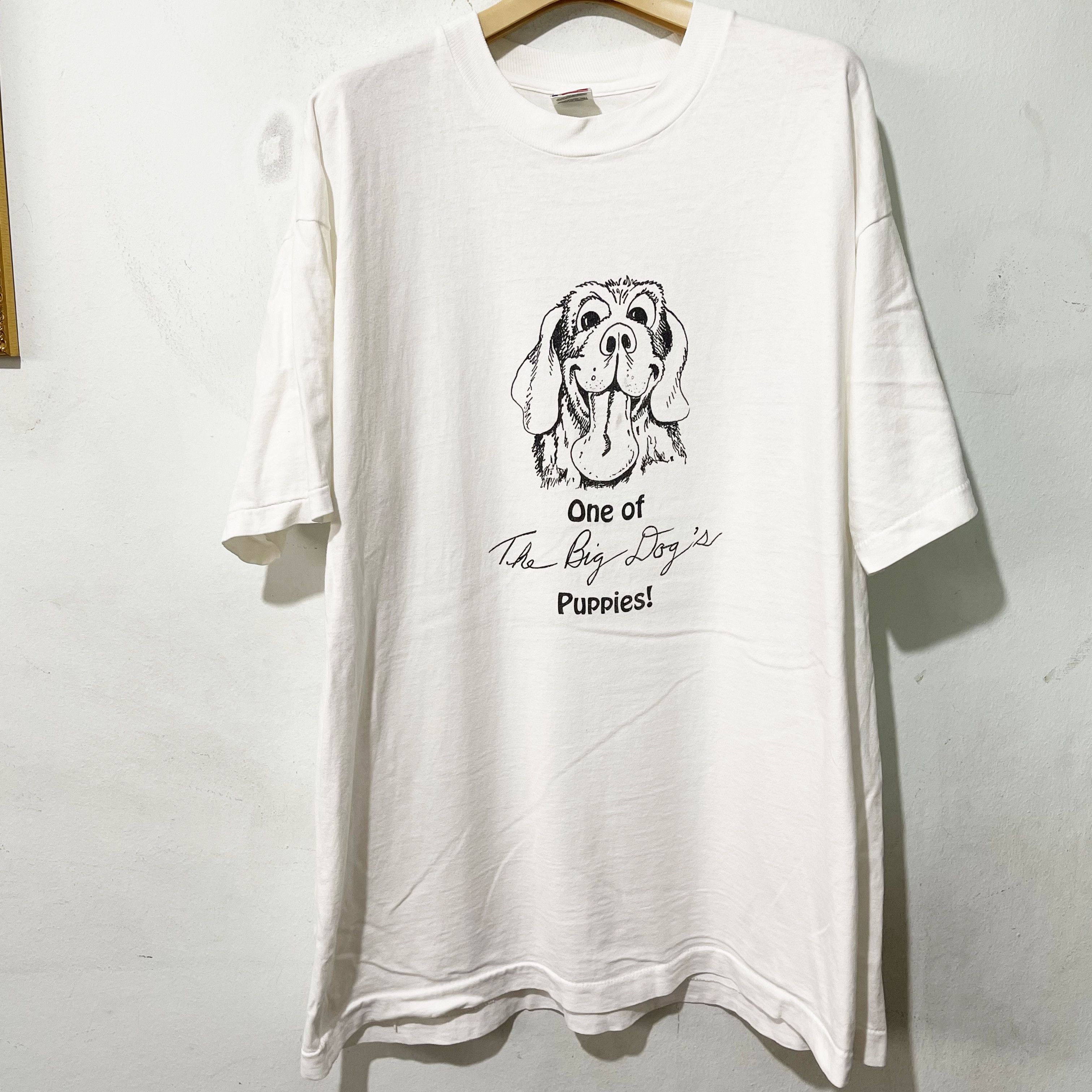 Vintage Vintage 90s Big Dog’s Puppies T-Shirt Size US XL / EU 56 / 4 - 1 Thumbnail