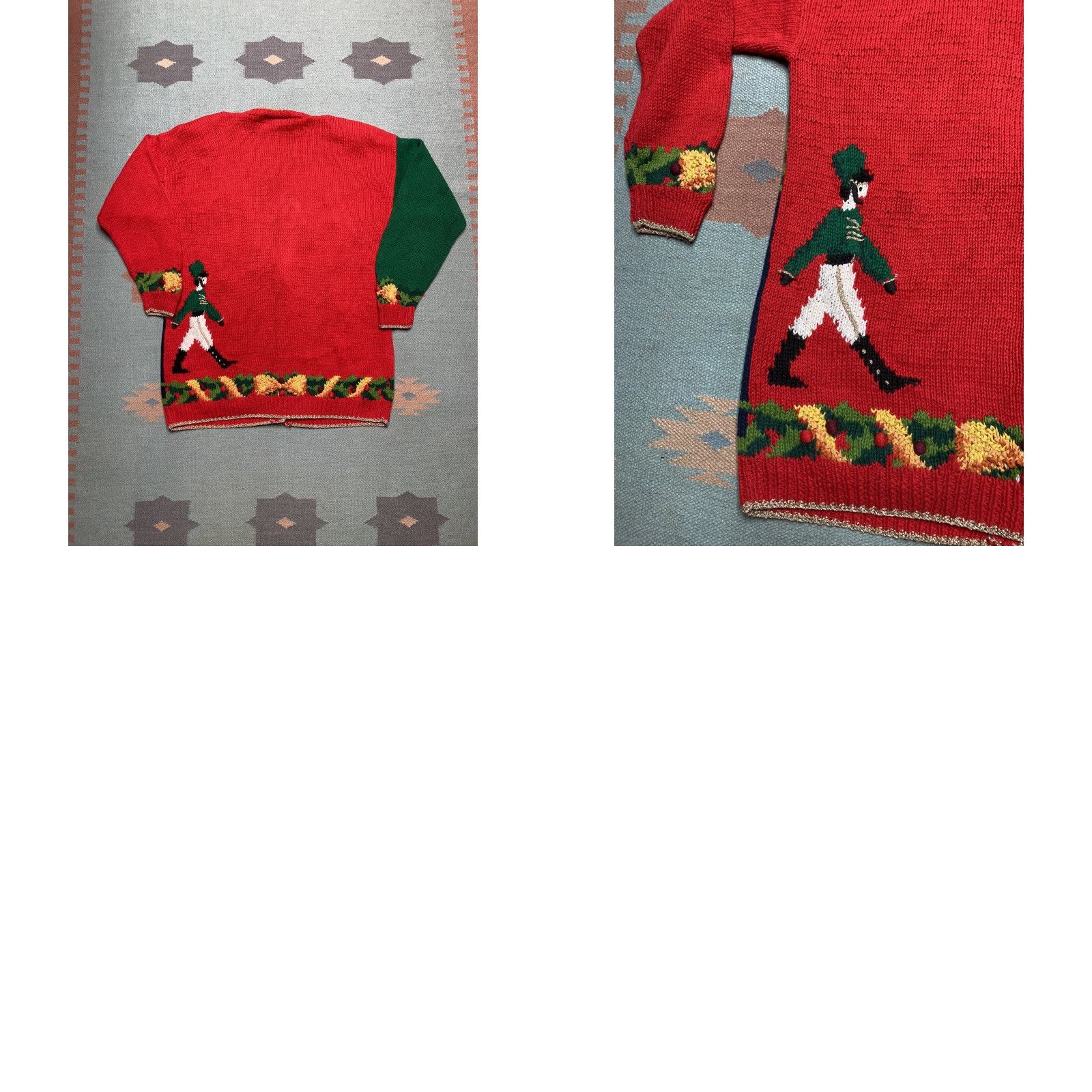 Vintage VINTAGE Marisa Christina sweater Christmas ramie teddy bear large Cardigan Women L Red Knit Size L / US 10 / IT 46 - 8 Thumbnail