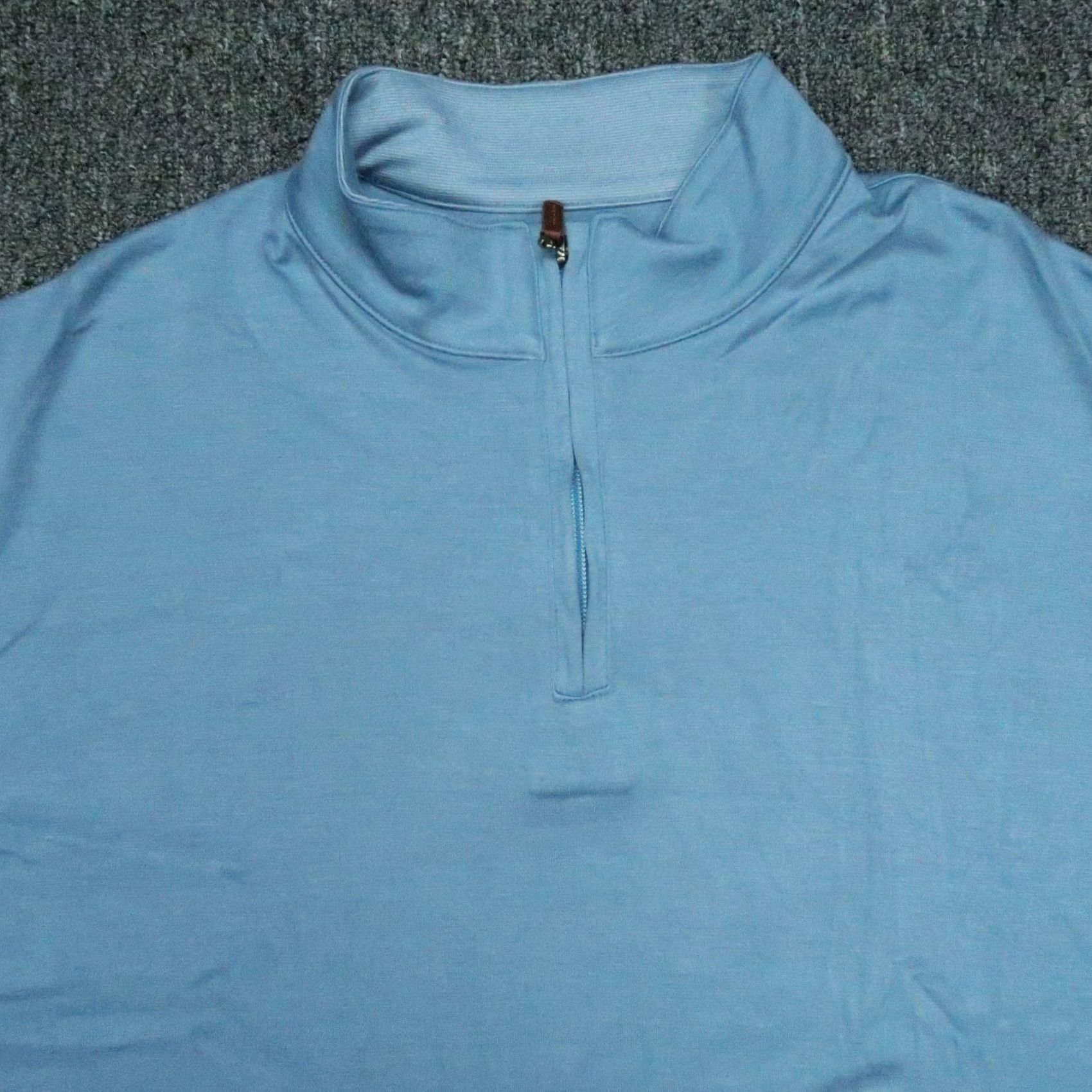 Mizzen+Main Mizzen+Main Sweater Men's 2XL Blue 1/4 Zip Long Sleeve Pullover Jumper Knit Regular Shirt Category: Sweater Size US XXL / EU 58 / 5 - 2 Thumbnail
