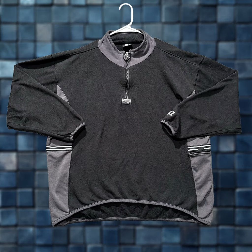 Starter Starter Pullover Mens Large Black/Gray Fleece Reflective Performance Running GUC Size US L / EU 52-54 / 3 - 1 Thumbnail