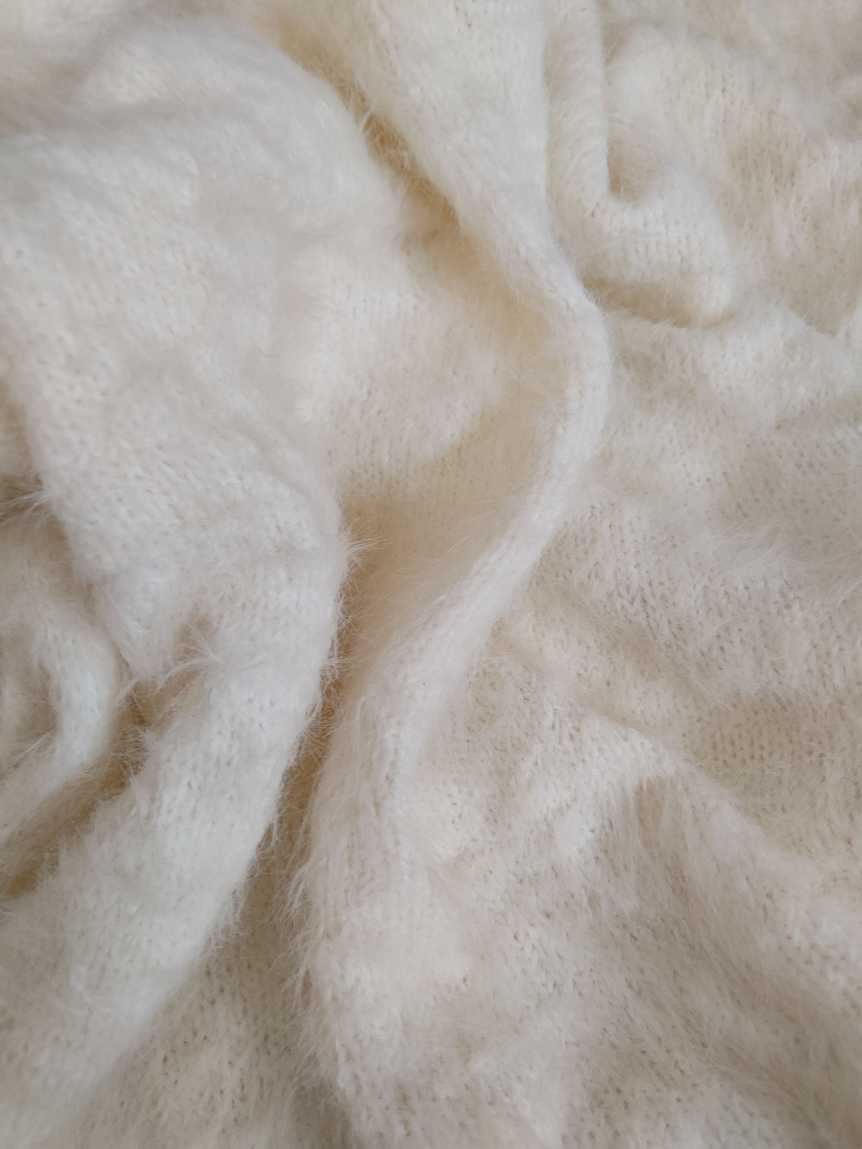 Japanese Brand × Vintage Cool Design 💥 Glacier White Fur Mohair Knitwear Size M / US 6-8 / IT 42-44 - 10 Thumbnail