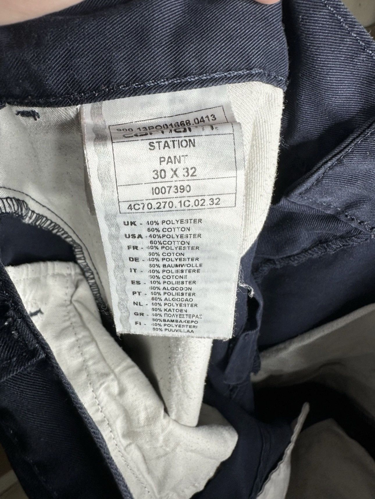 Carhartt Carhartt Station Pant Navy Blue Chino Trousers 30x32 Size US 30 / EU 46 - 5 Thumbnail
