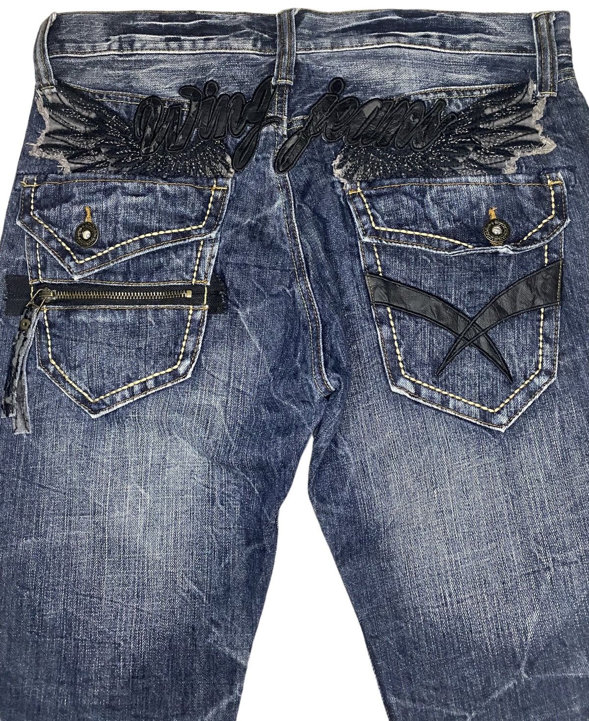 If Six Was Nine Vintage Japanese Anti Label Jean Red Pepper Style Size US 34 / EU 50 - 3 Thumbnail
