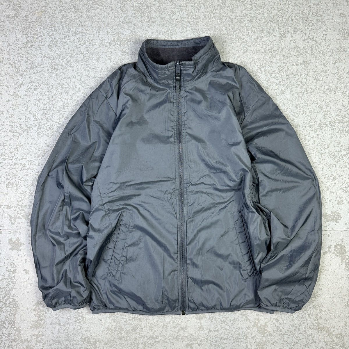 Japanese Brand × Uniqlo 💥Uniqlo Reversible Grey Fleece Light Jacket Size US M / EU 48-50 / 2 - 2 Thumbnail