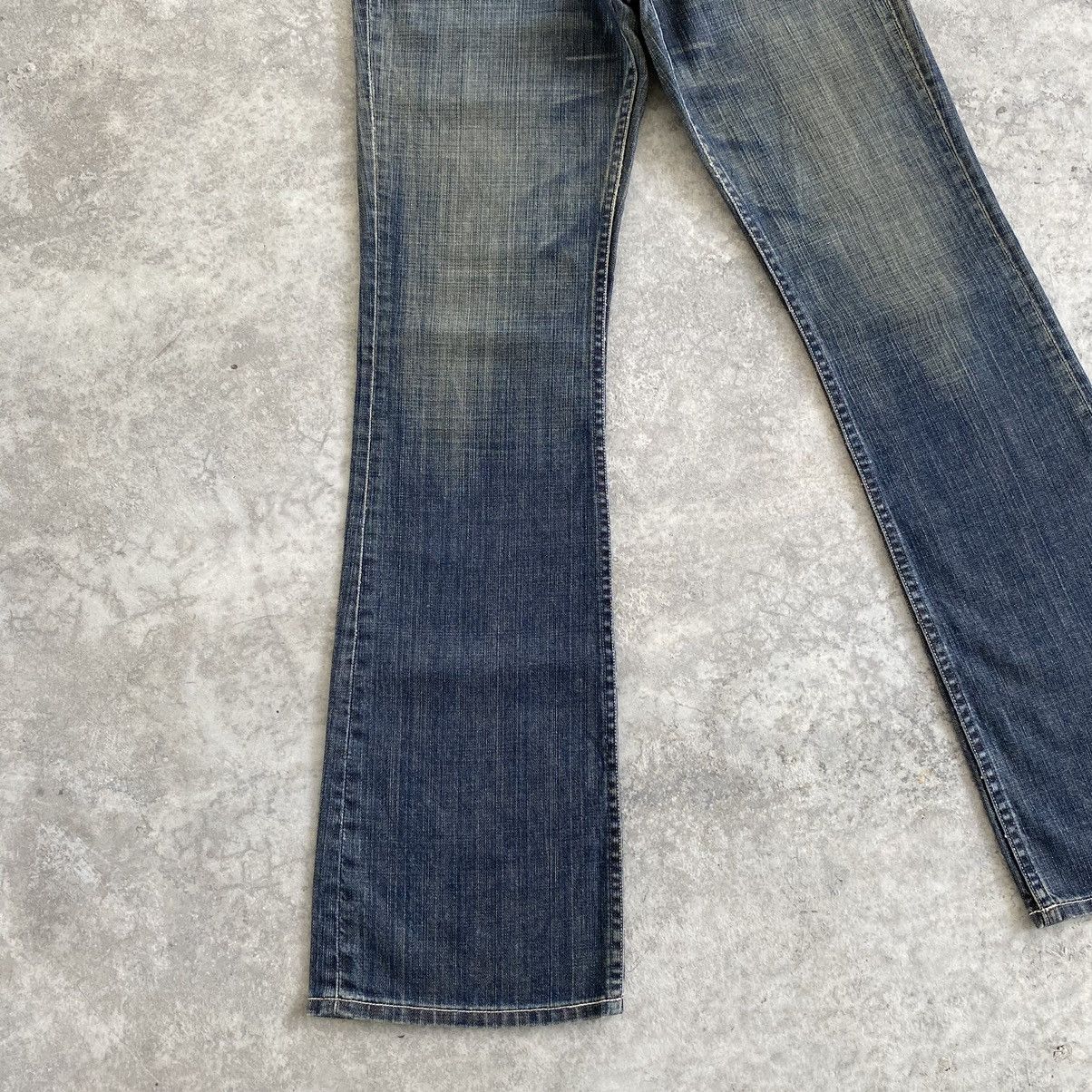Levi's Vintage Levis 517 Mud Washed Flared Denim Jeans Size US 27 - 4 Thumbnail
