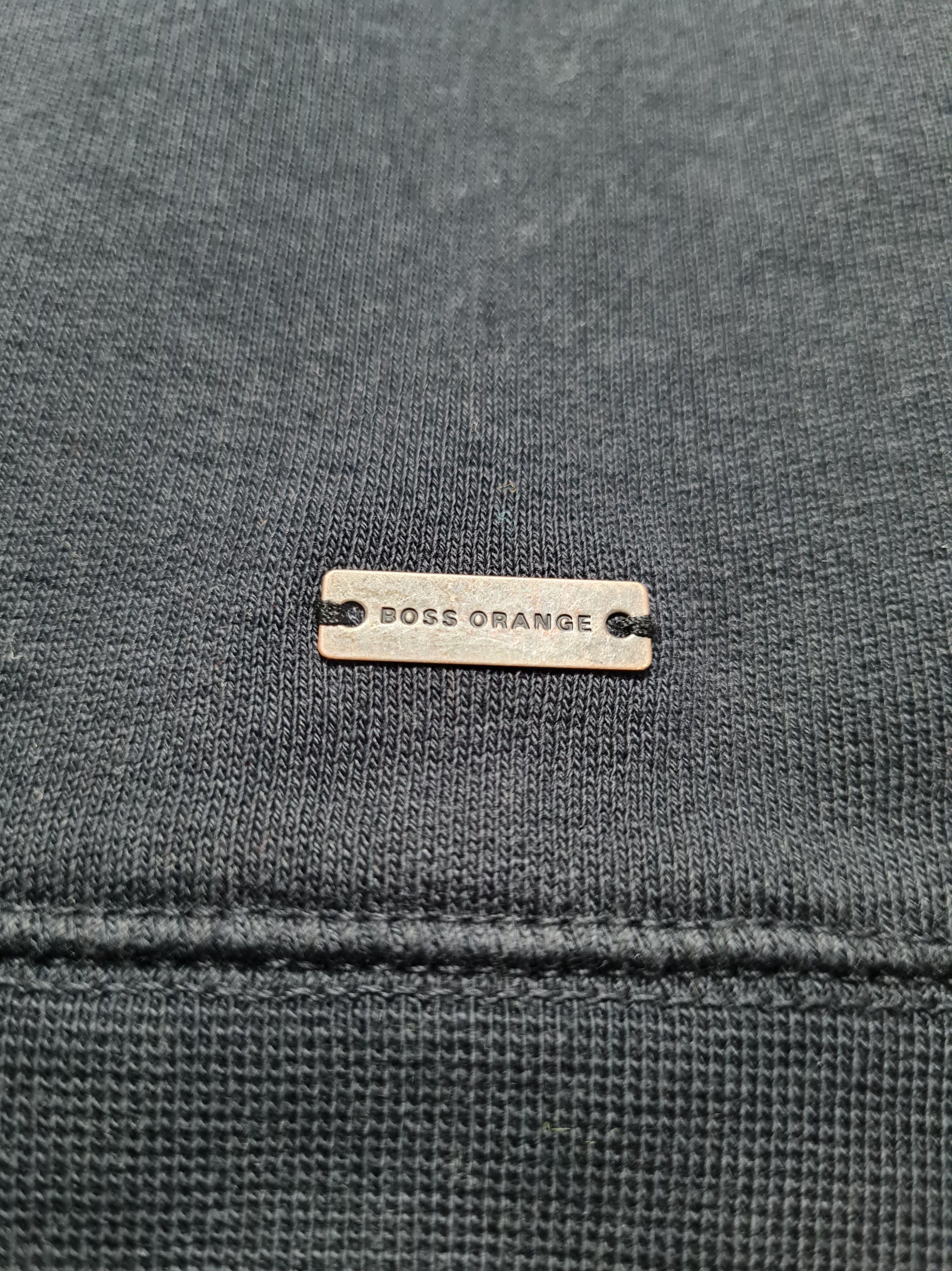 Hugo Boss Hugo Boss Orange Sweatshirt Black Crew Neck 90's Vintage UK Size US XL / EU 56 / 4 - 4 Thumbnail