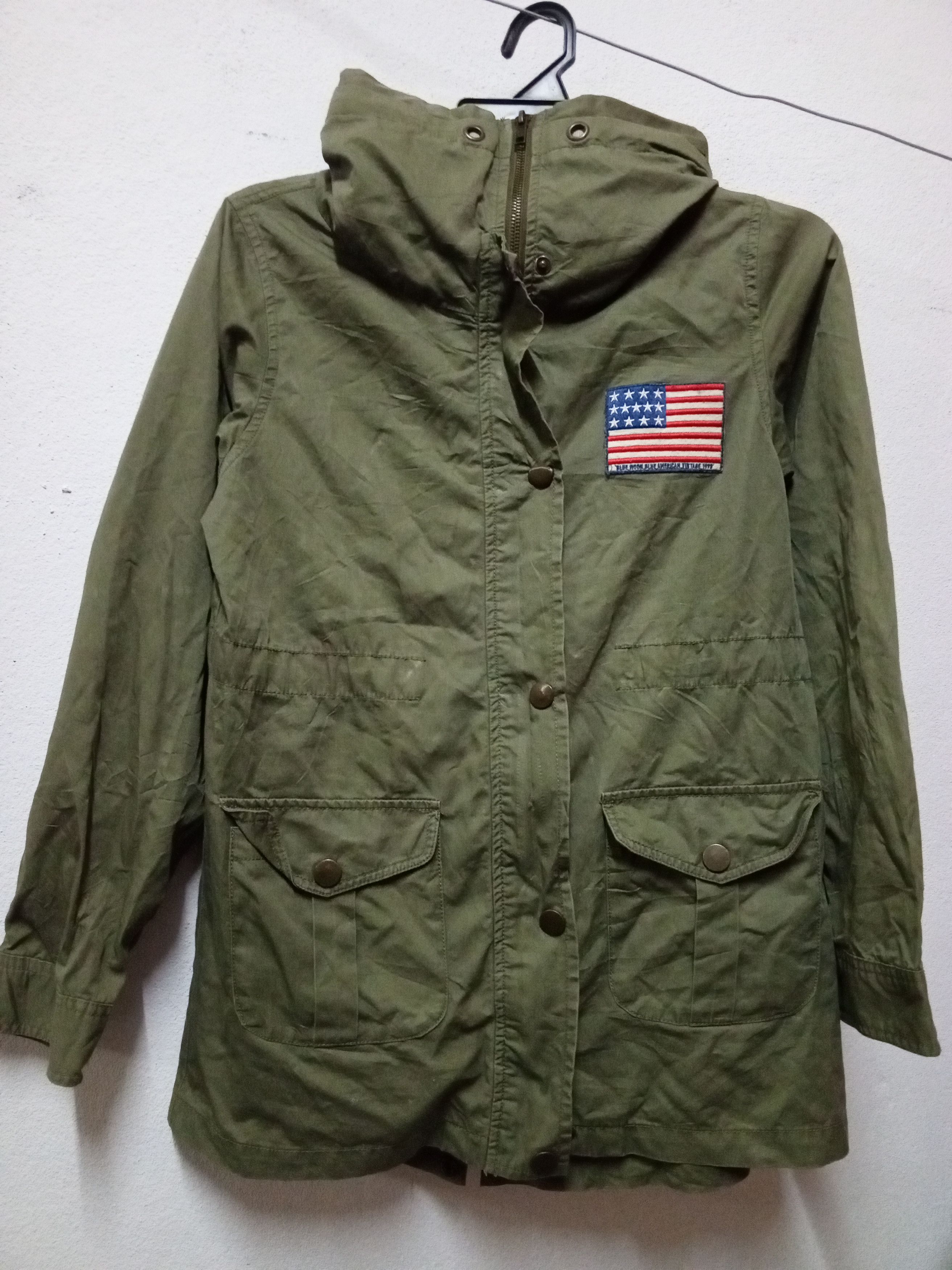 If Only Was True BLUE MOON BLUE AMRICAN VTG 1998 MILITARY Size US M / EU 48-50 / 2 - 4 Thumbnail