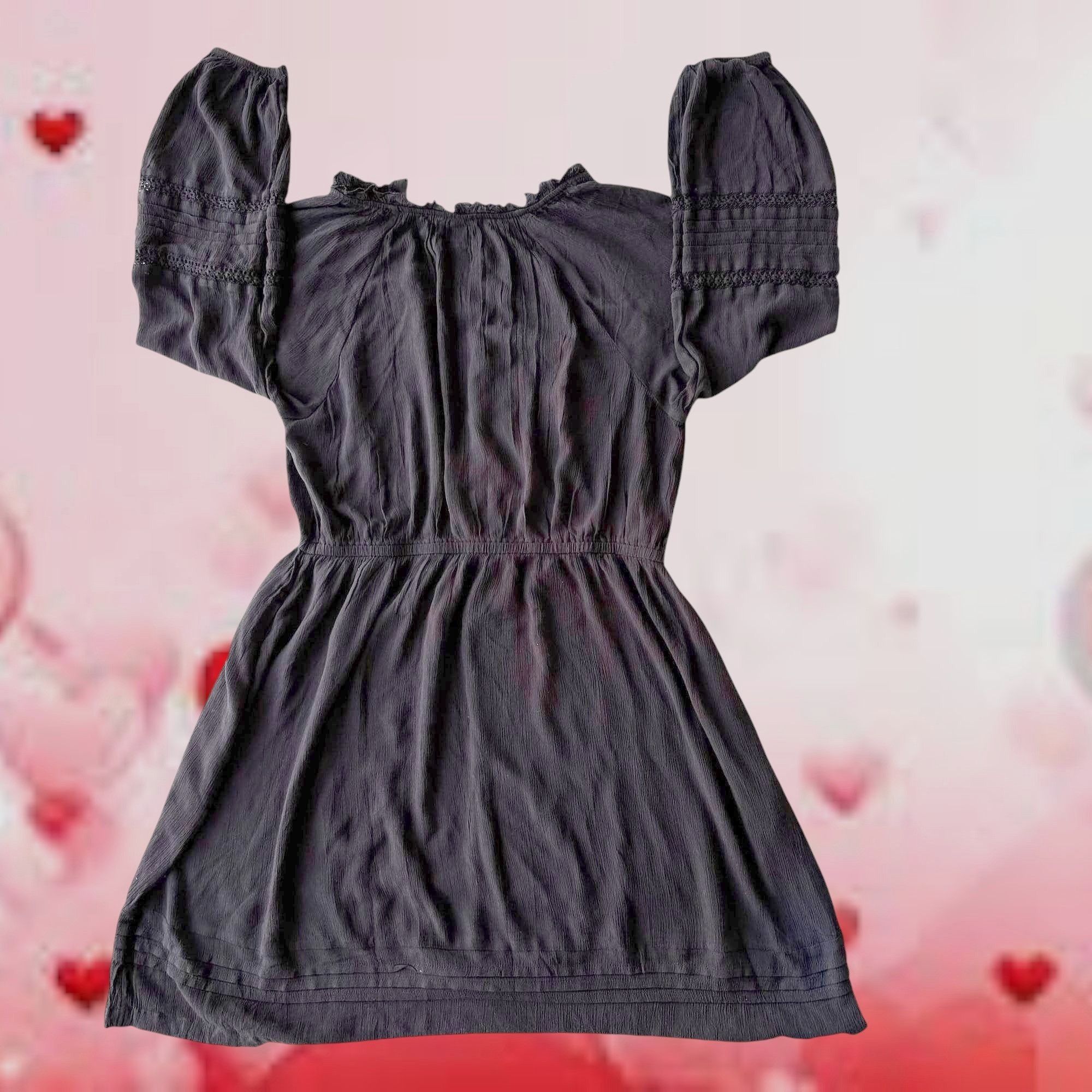Other Knox Rose Black Dress XL Tiered Layered Long Sleeves Stretch Size XL / US 12-14 / IT 48-50 - 11 Thumbnail