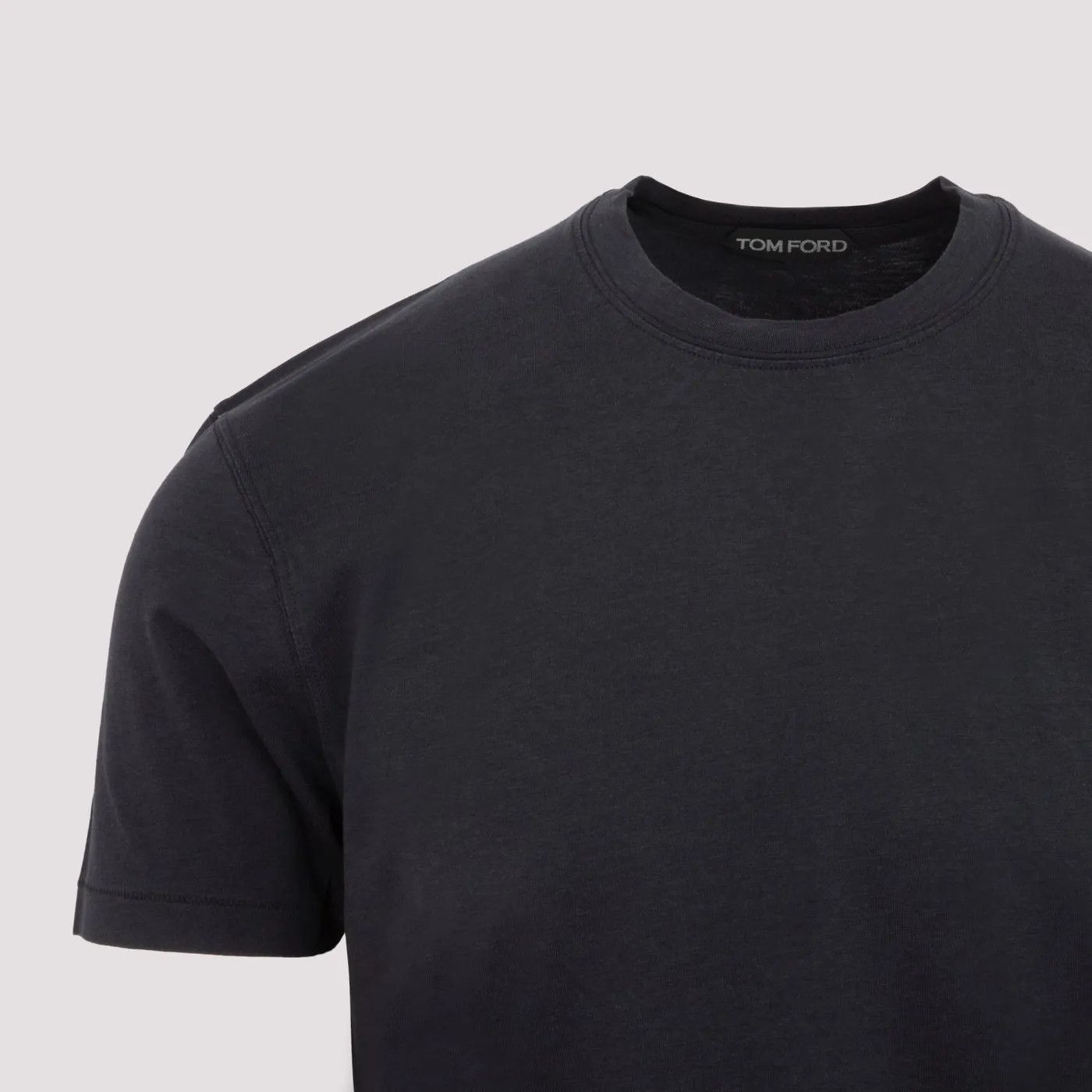 Tom Ford o1s22i1n0125 Lyocell T-Shirt in Black Size US M / EU 48-50 / 2 - 3 Thumbnail