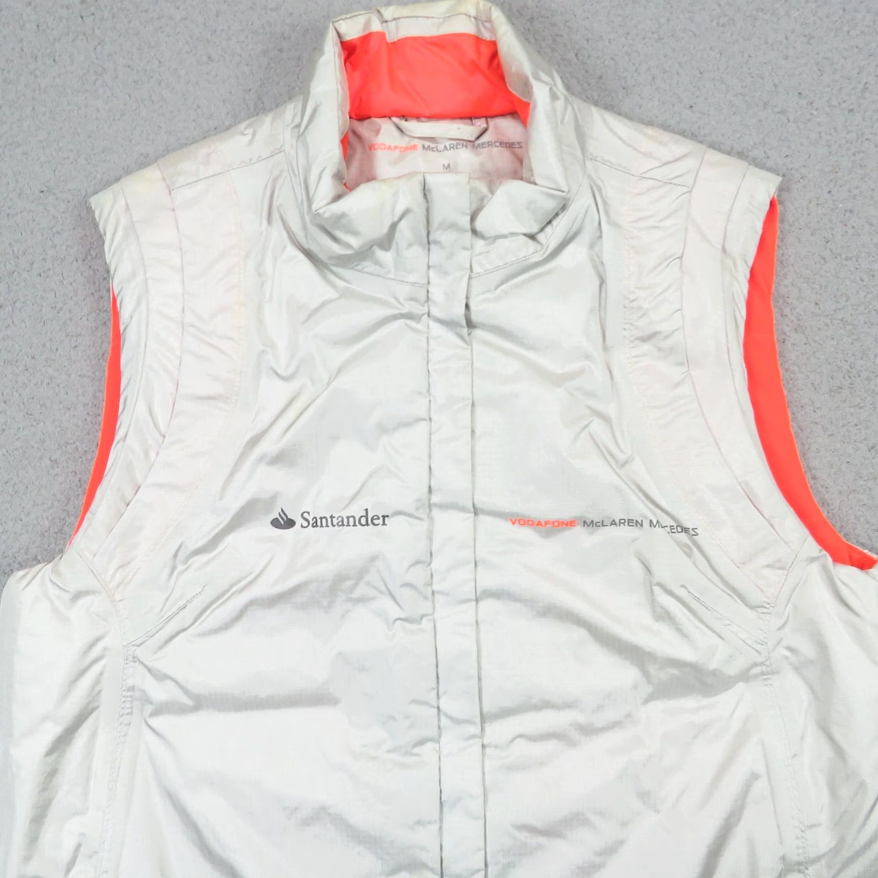 Vintage McLaren Mercedes Vest Womens Medium F1 Racing Formula 1 Gilet Lined Insulated Size M / US 6-8 / IT 42-44 - 4 Thumbnail