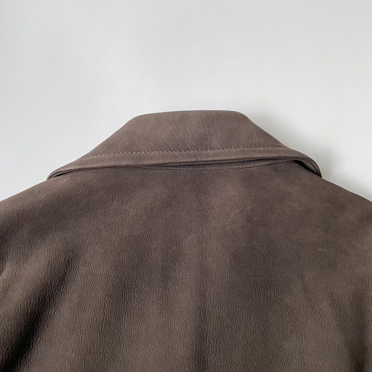 Prada Early 2000s Leather Mac / Pea Coat Size US M / EU 48-50 / 2 - 15 Thumbnail