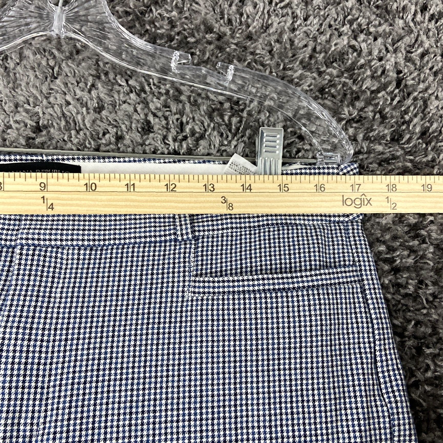 Banana Republic BANANA REPUBLIC Plaid Ankle Pants Women’s 12 Blue Size 34" / US 12 / IT 48 - 6 Thumbnail