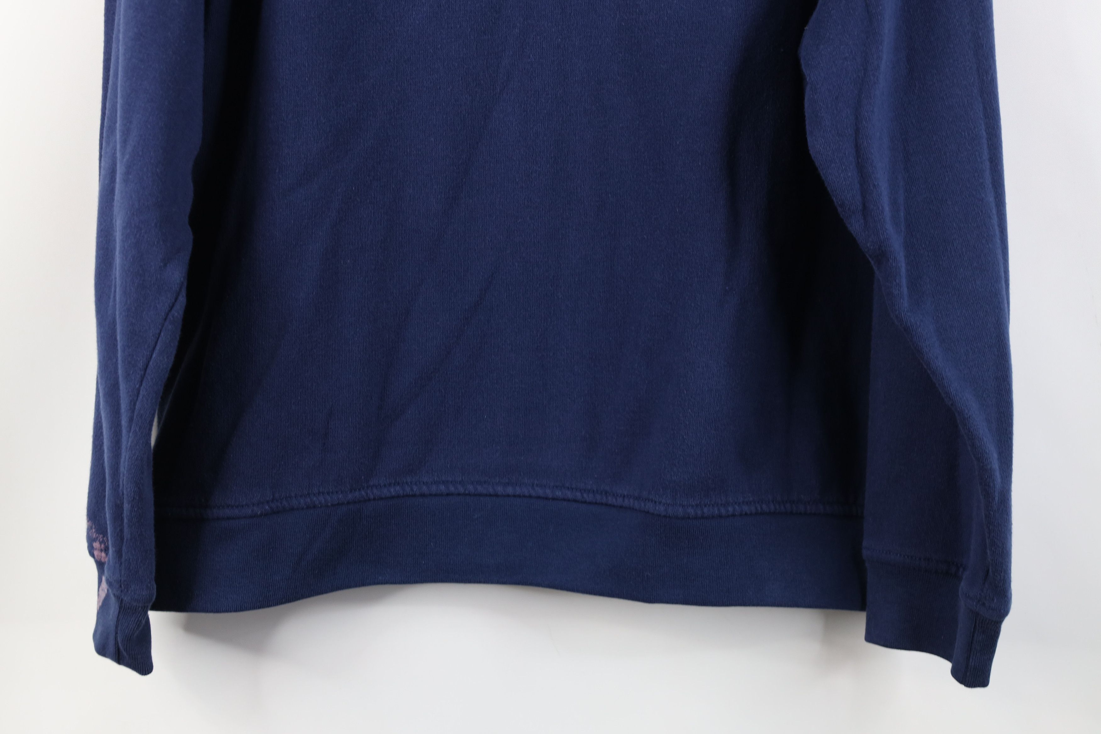 Vintage Vintage 90s Streetwear Bird Collared Sweatshirt Blue Size L / US 10 / IT 46 - 12 Thumbnail