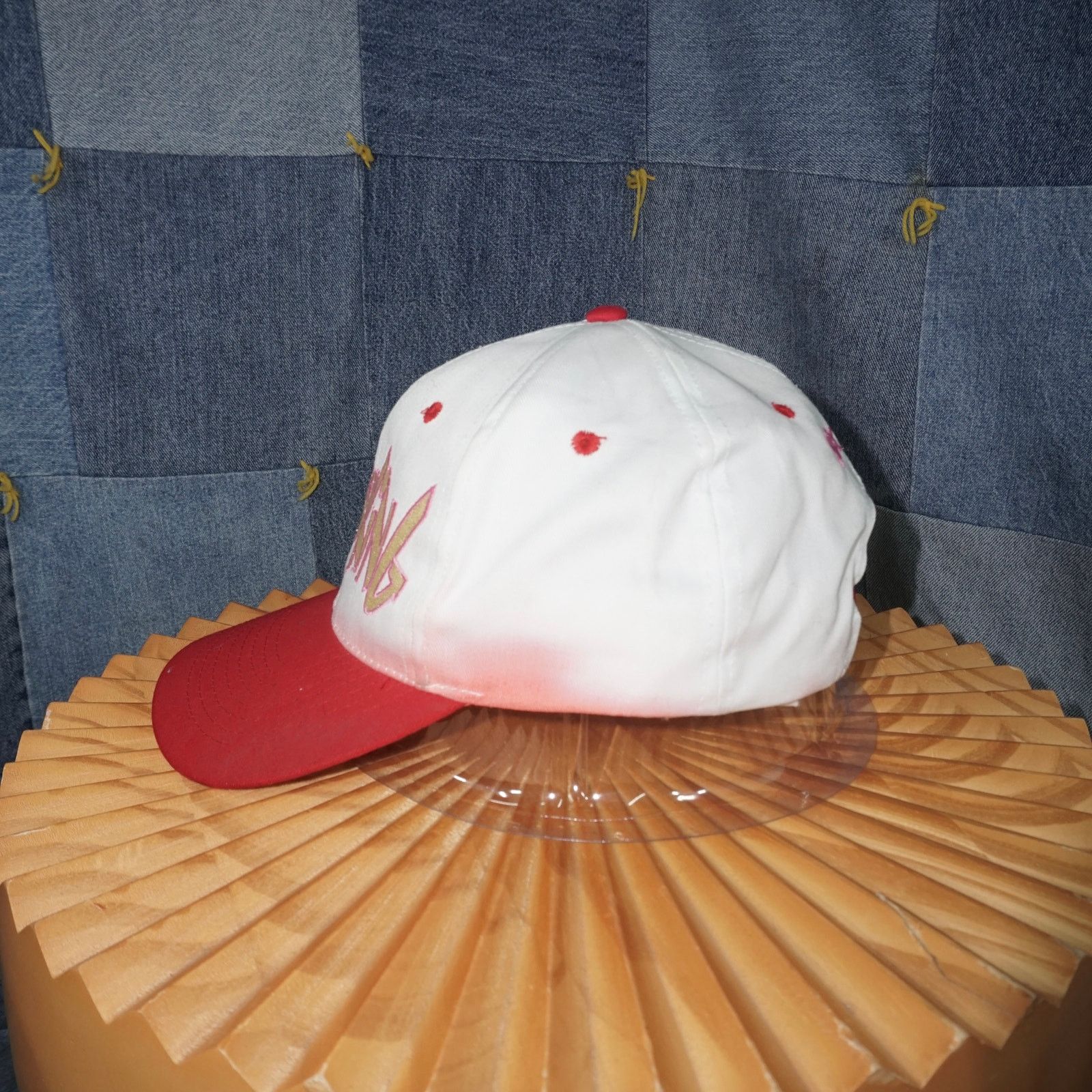 Warner Bros OSFA - Vintage Y2K Tasmanian devil hearts TAZ Embroider hat Size ONE SIZE - 3 Thumbnail